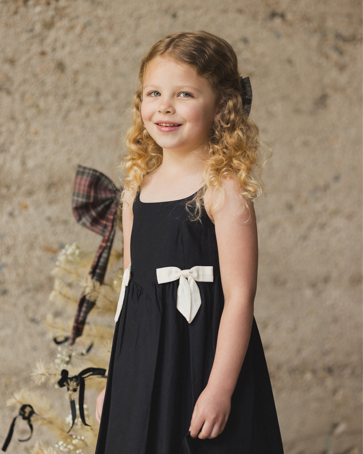 Betsy Dress | Black - Rylee + Cru | Kids Clothes | Trendy Baby Clothes | Modern Infant Outfits |