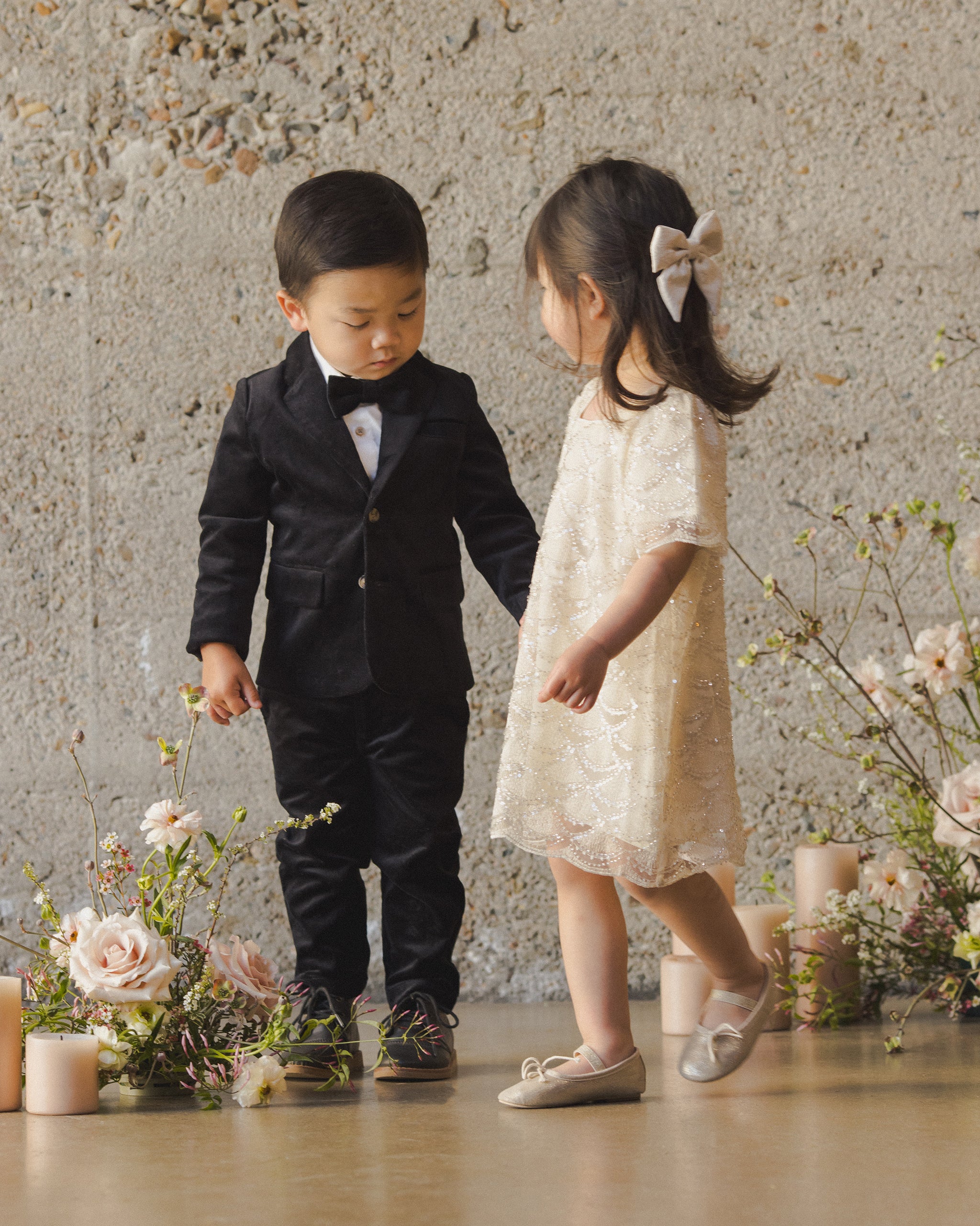 Norah Bow | Ivory - Rylee + Cru | Kids Clothes | Trendy Baby Clothes | Modern Infant Outfits |