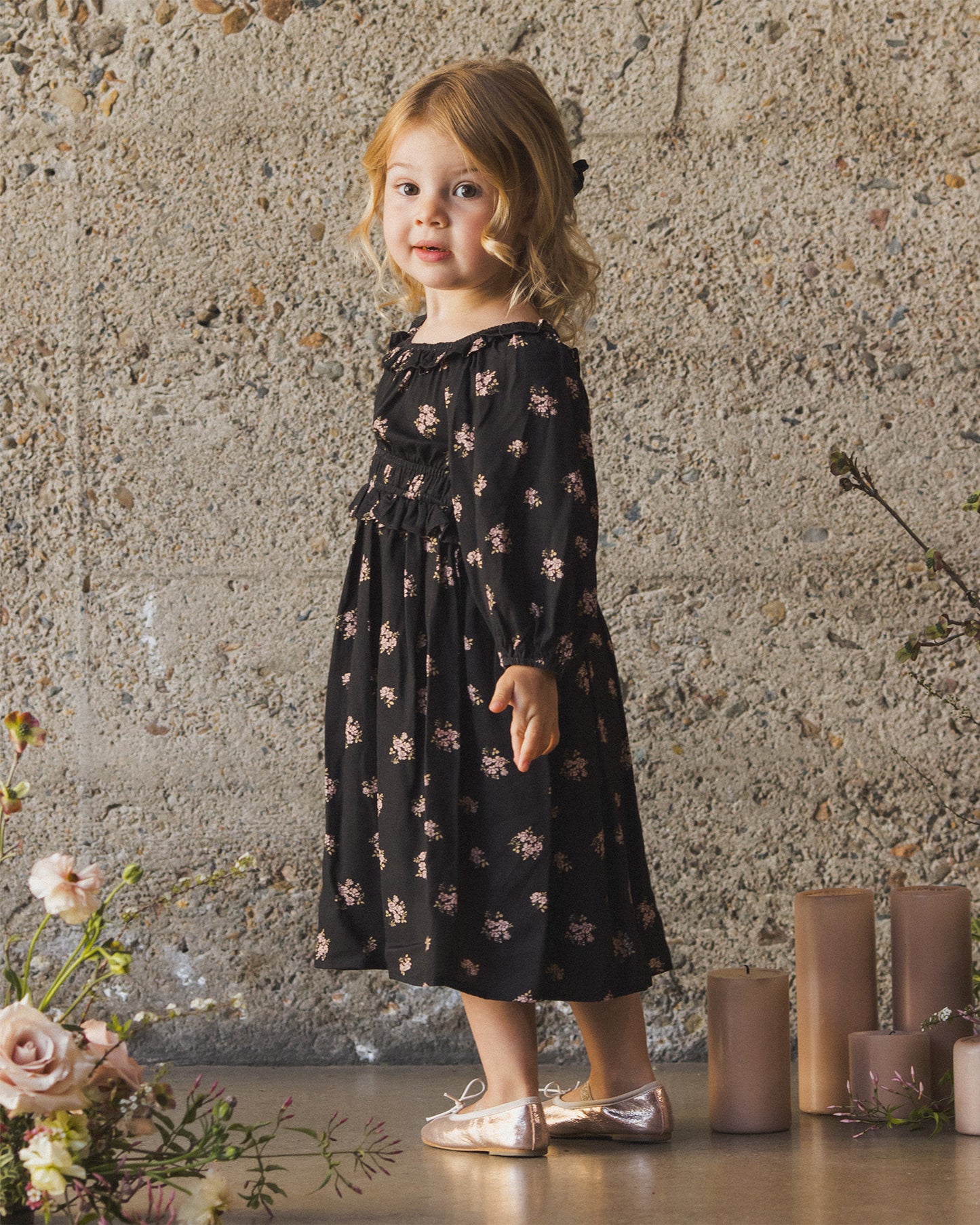 Junie Dress | Ditsy Floral - Rylee + Cru | Kids Clothes | Trendy Baby Clothes | Modern Infant Outfits |