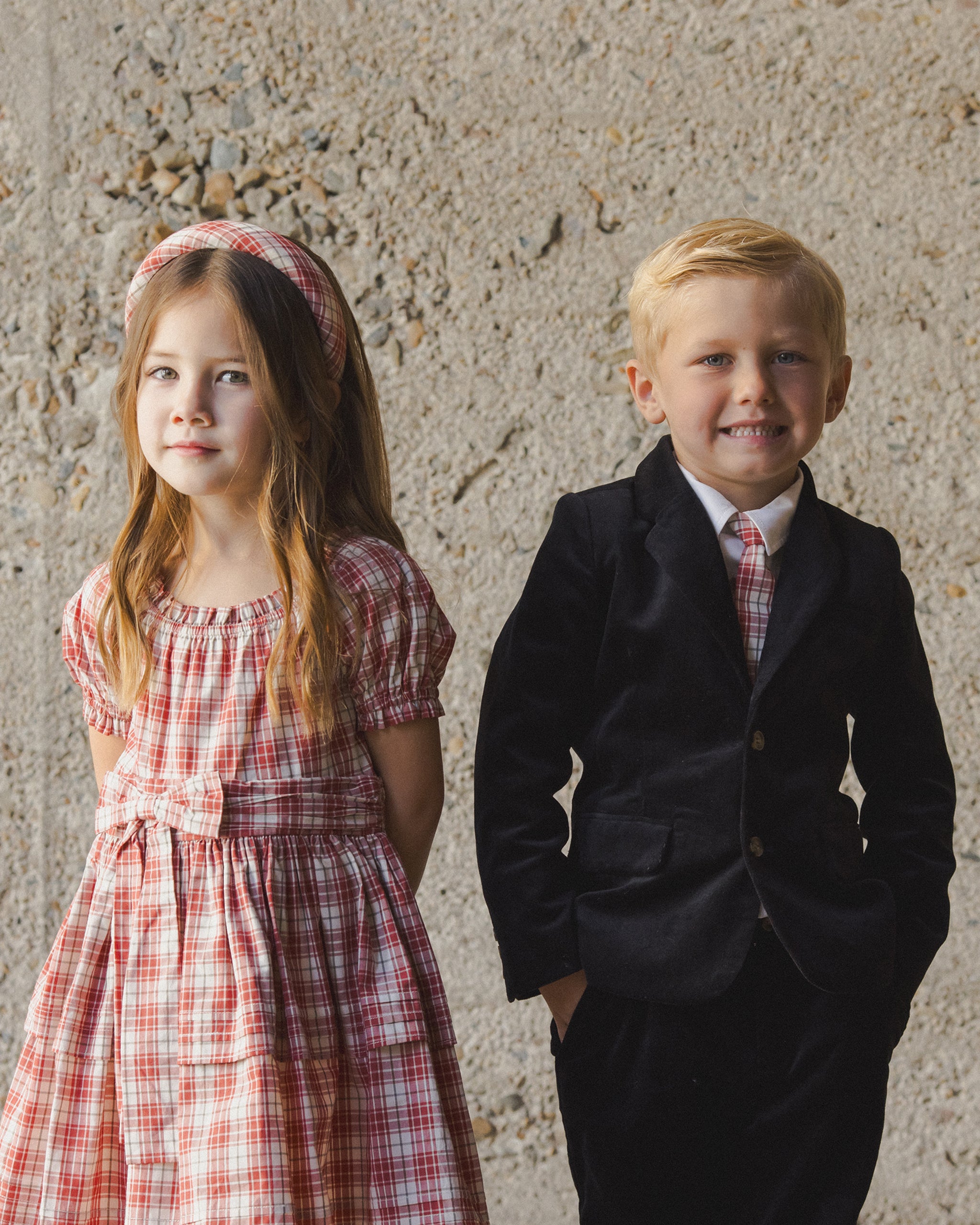 Skinny Tie | Holiday Tartan - Rylee + Cru | Kids Clothes | Trendy Baby Clothes | Modern Infant Outfits |