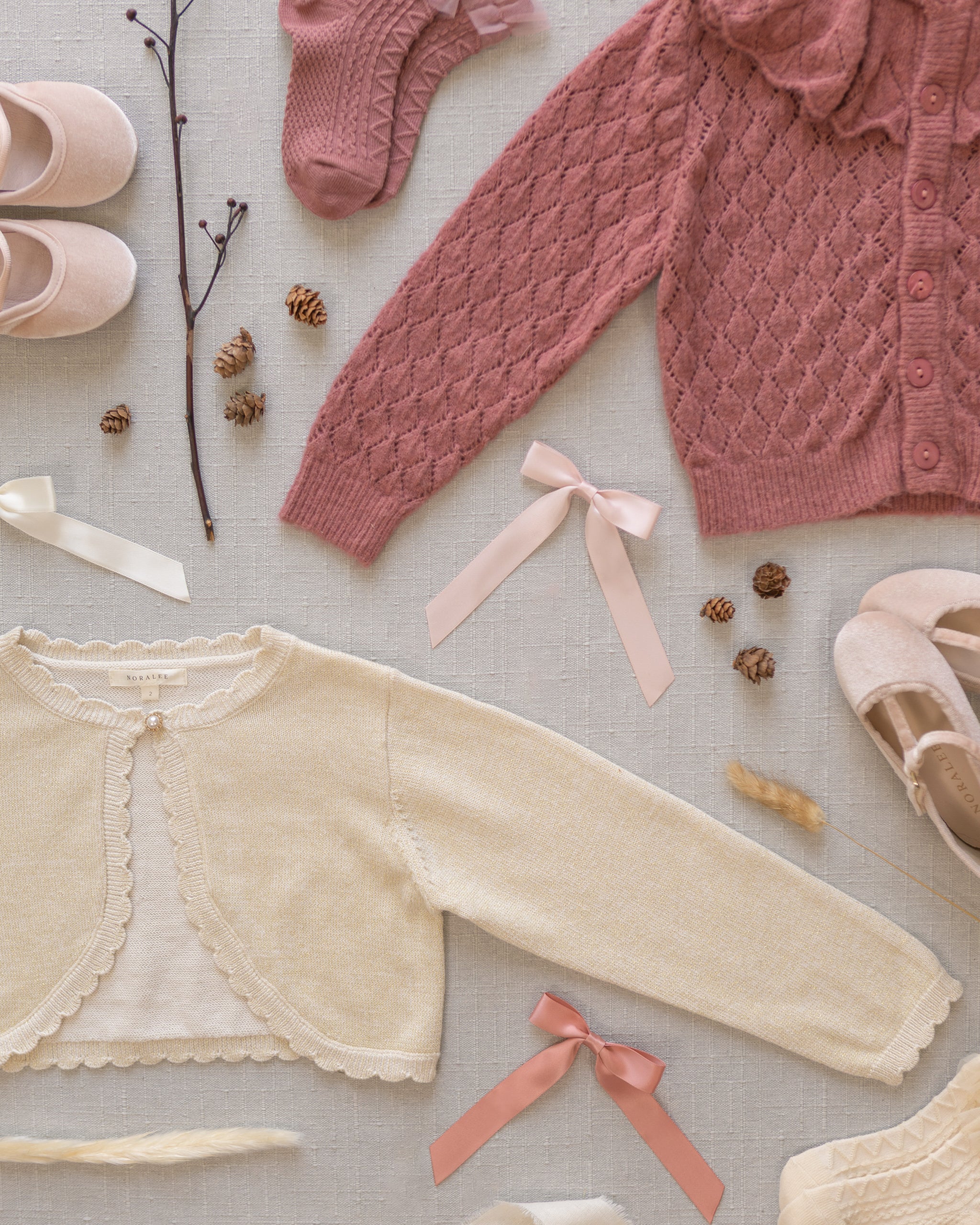 Bolero Sweater | Champagne - Rylee + Cru | Kids Clothes | Trendy Baby Clothes | Modern Infant Outfits |