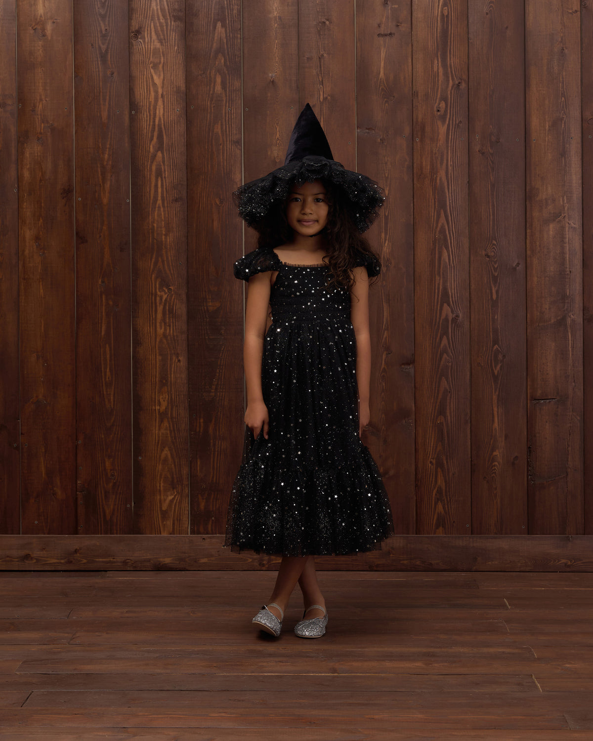 Clara Dress Silver Stars - Rylee + Cru | Kids Clothes | Trendy Baby Clothes | Modern Infant Outfits |