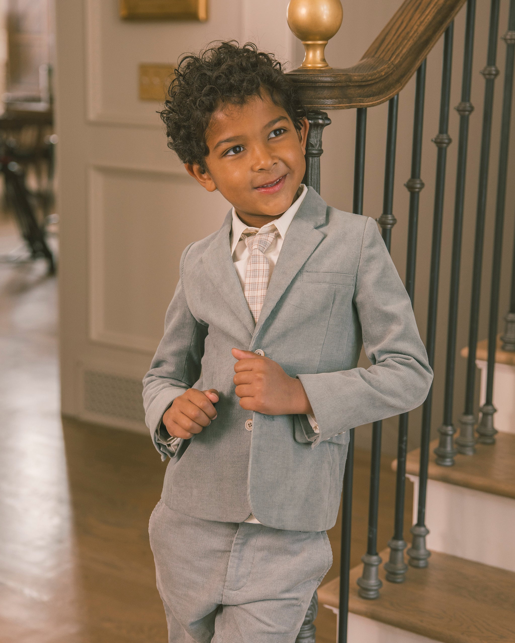 Corbata flaca a cuadros de otoño