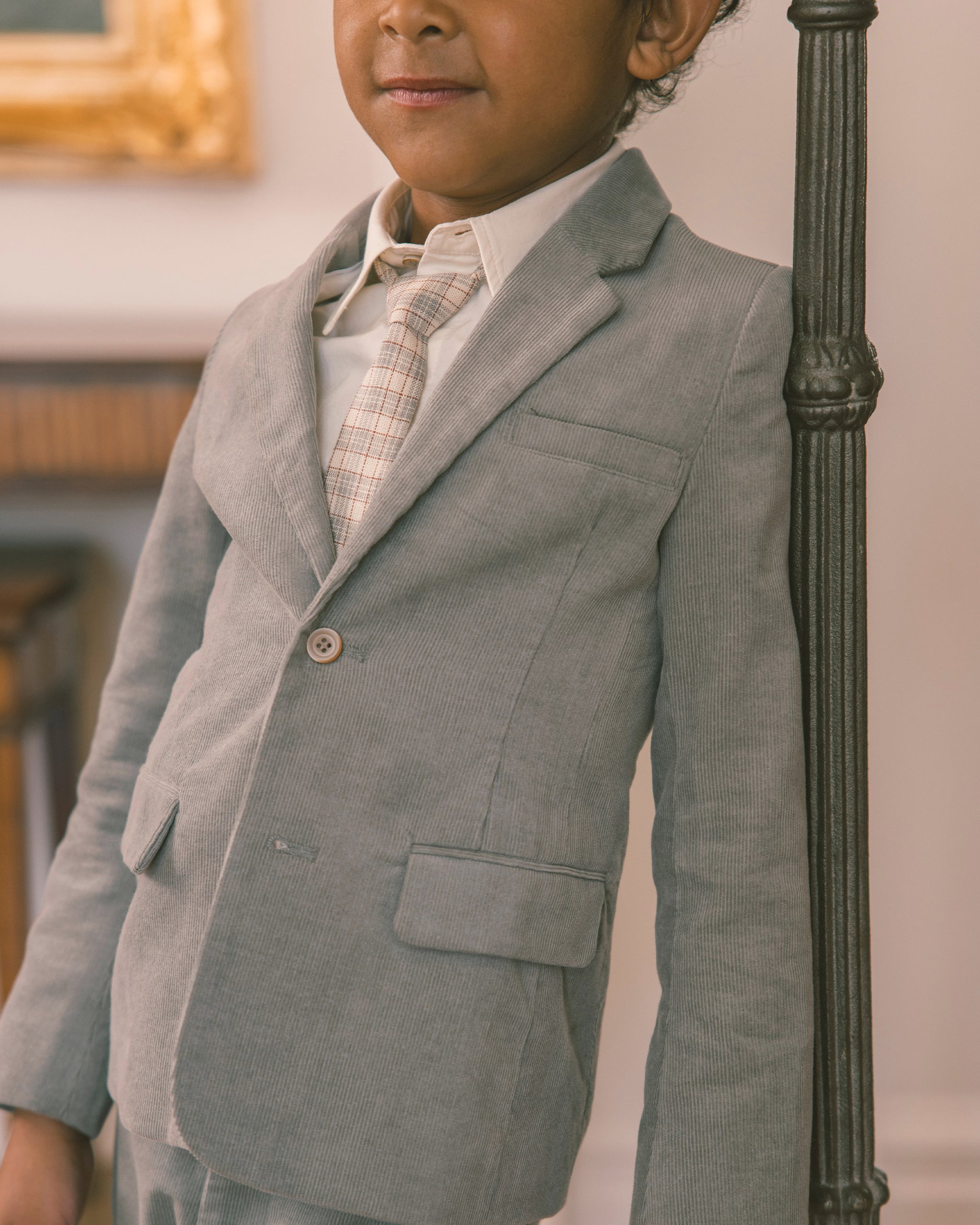 Corbata flaca a cuadros de otoño