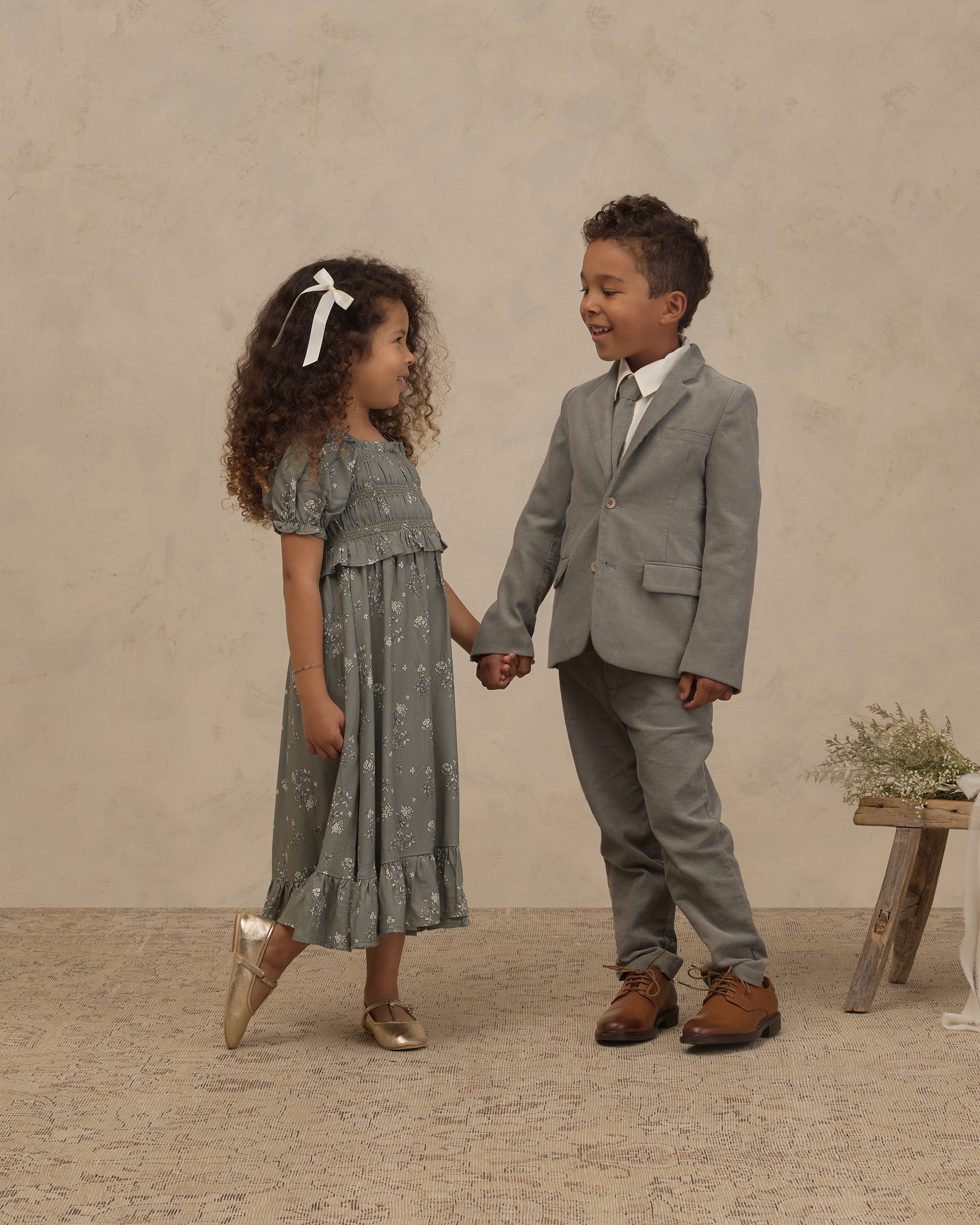 Maggie Dress Eucalyptus French Floral