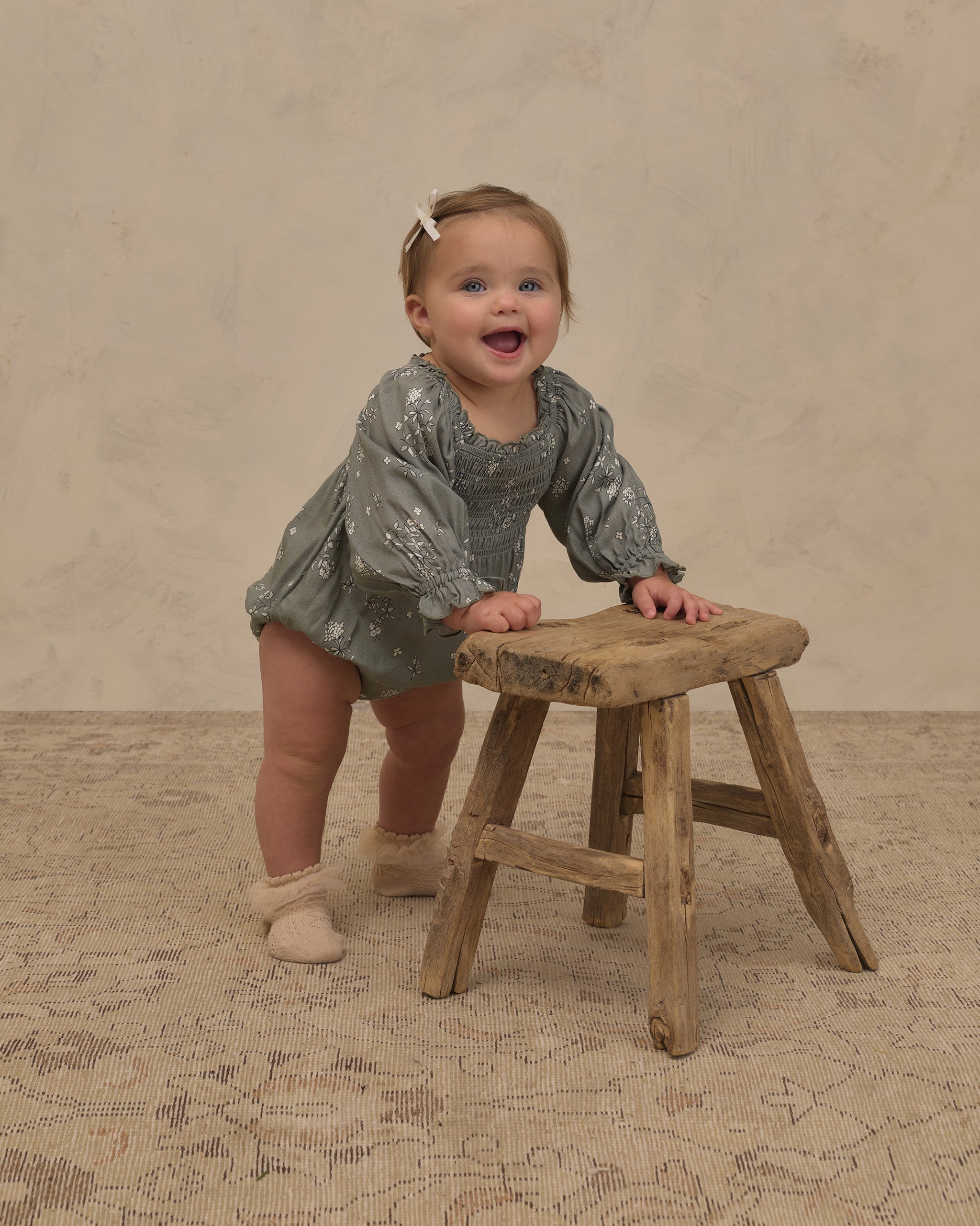 Autumn Romper Eucalyptus French Floral