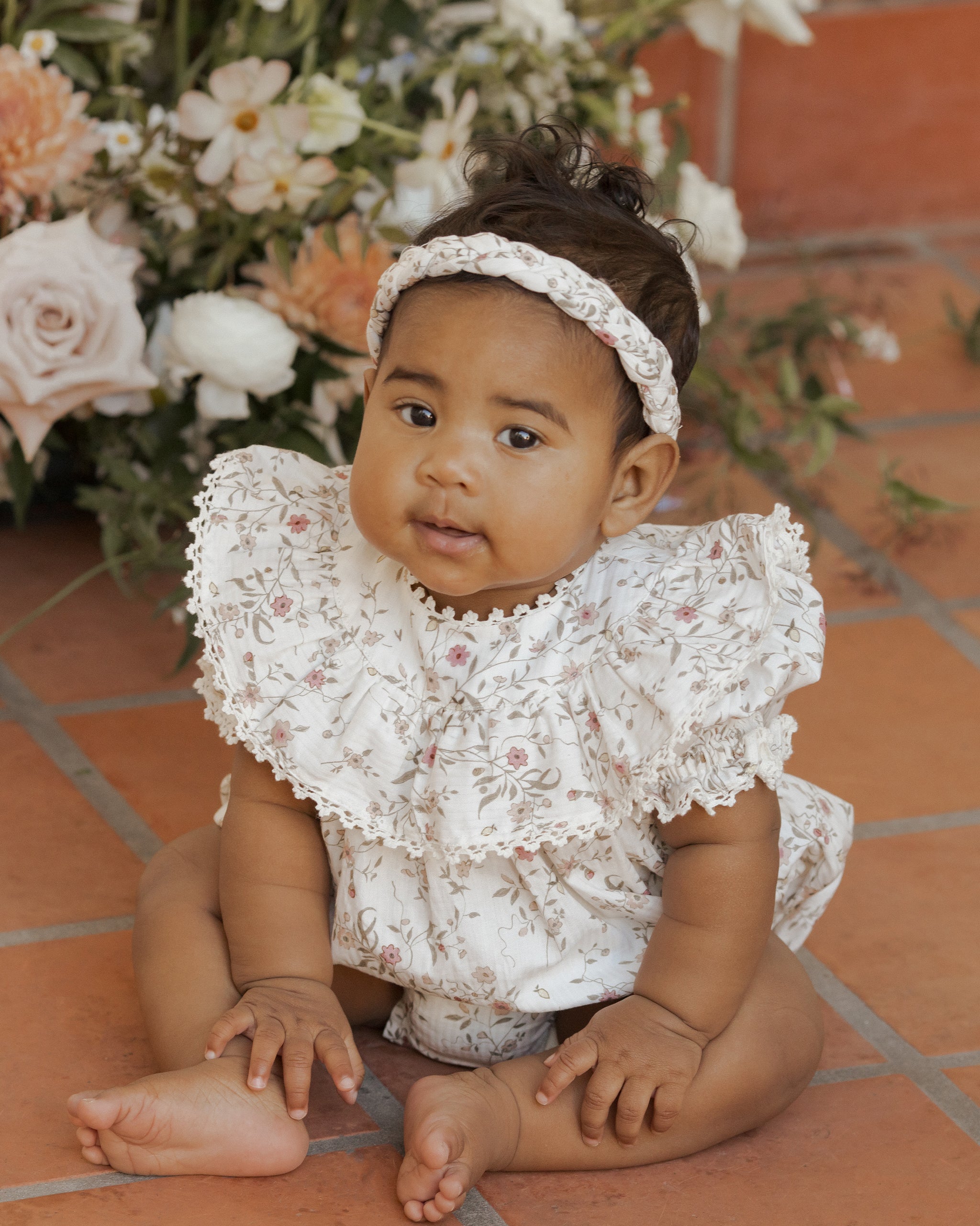 Floral store newborn headband