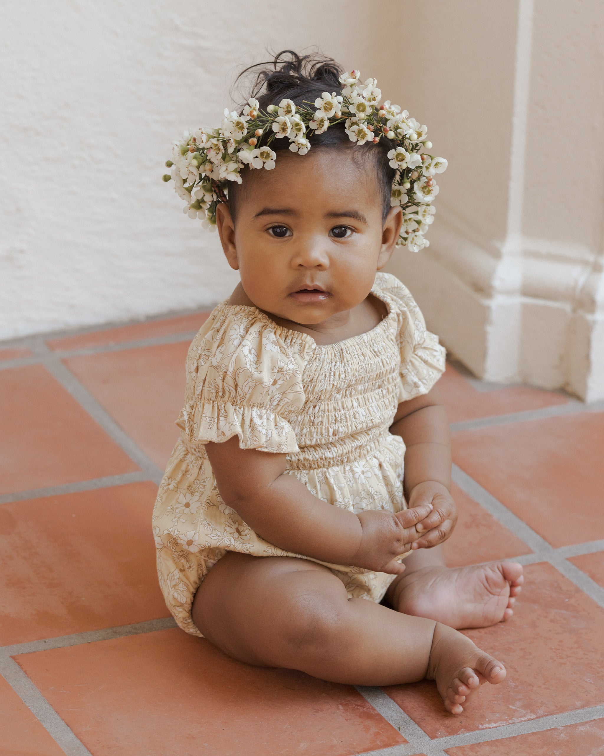 Cosette Romper || Lemon Fields - Rylee + Cru | Kids Clothes | Trendy Baby Clothes | Modern Infant Outfits |