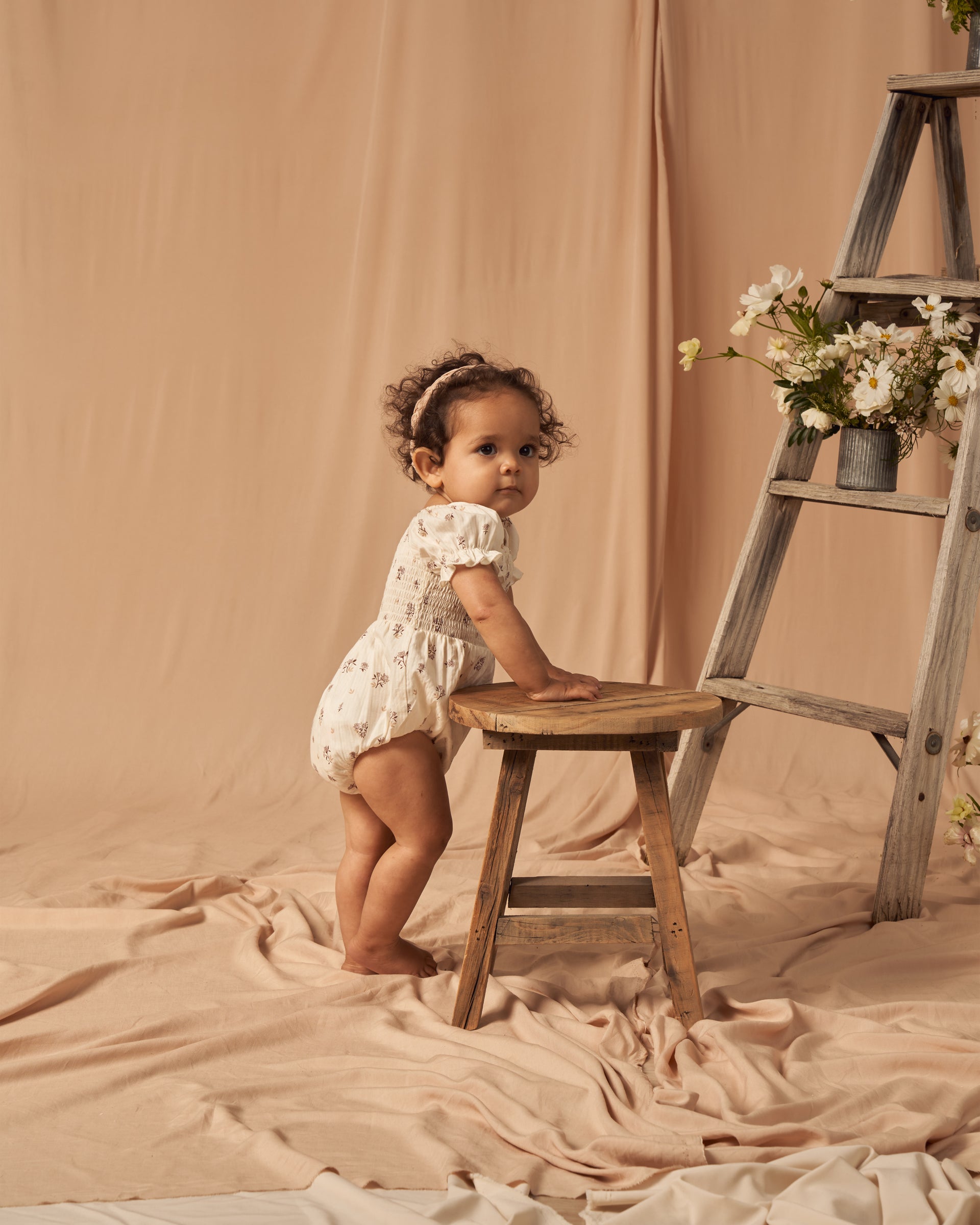 Noralee Hazel Romper - Mist English Rose