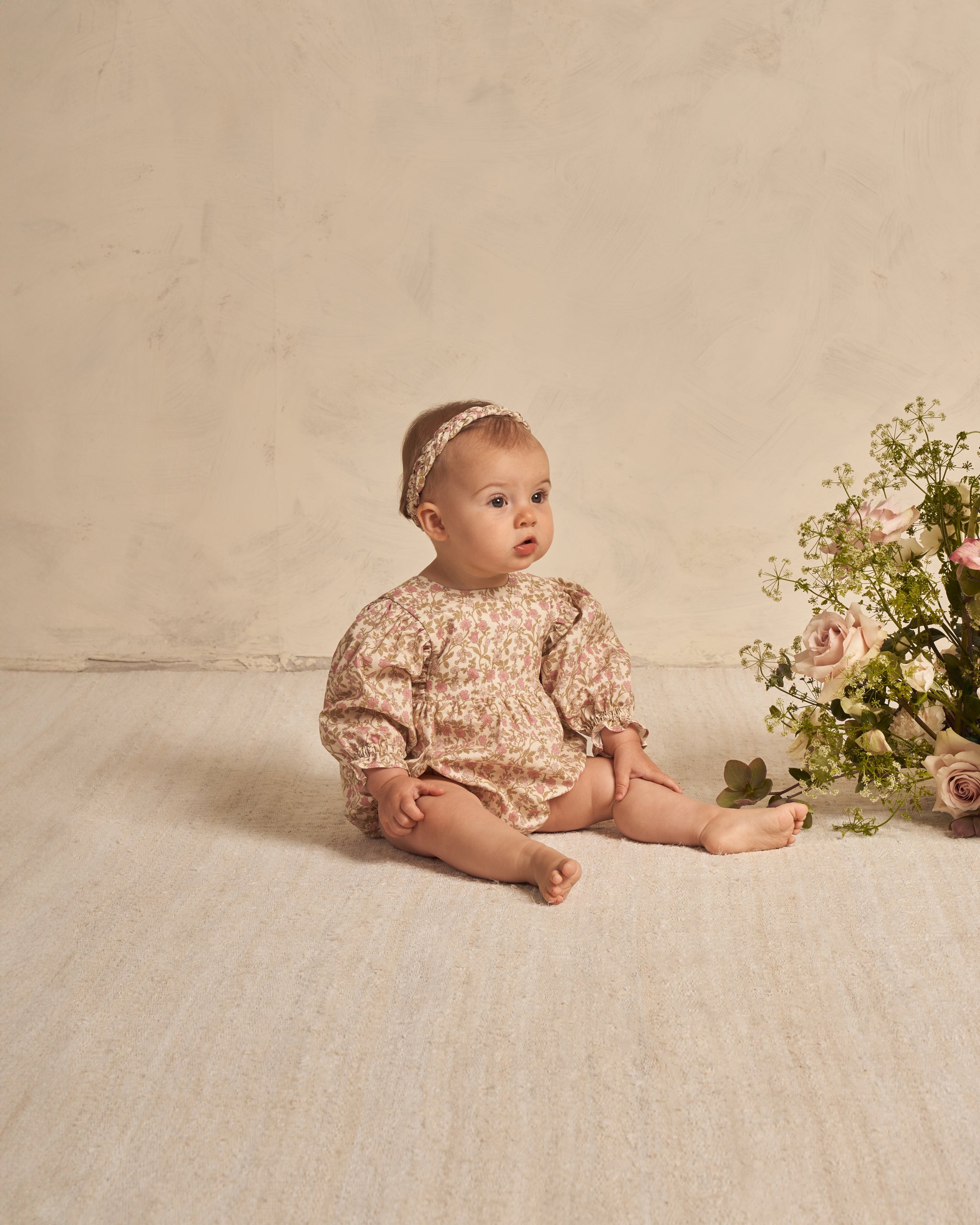 Luna Romper || Wildflowers - Rylee + Cru | Kids Clothes | Trendy Baby Clothes | Modern Infant Outfits |