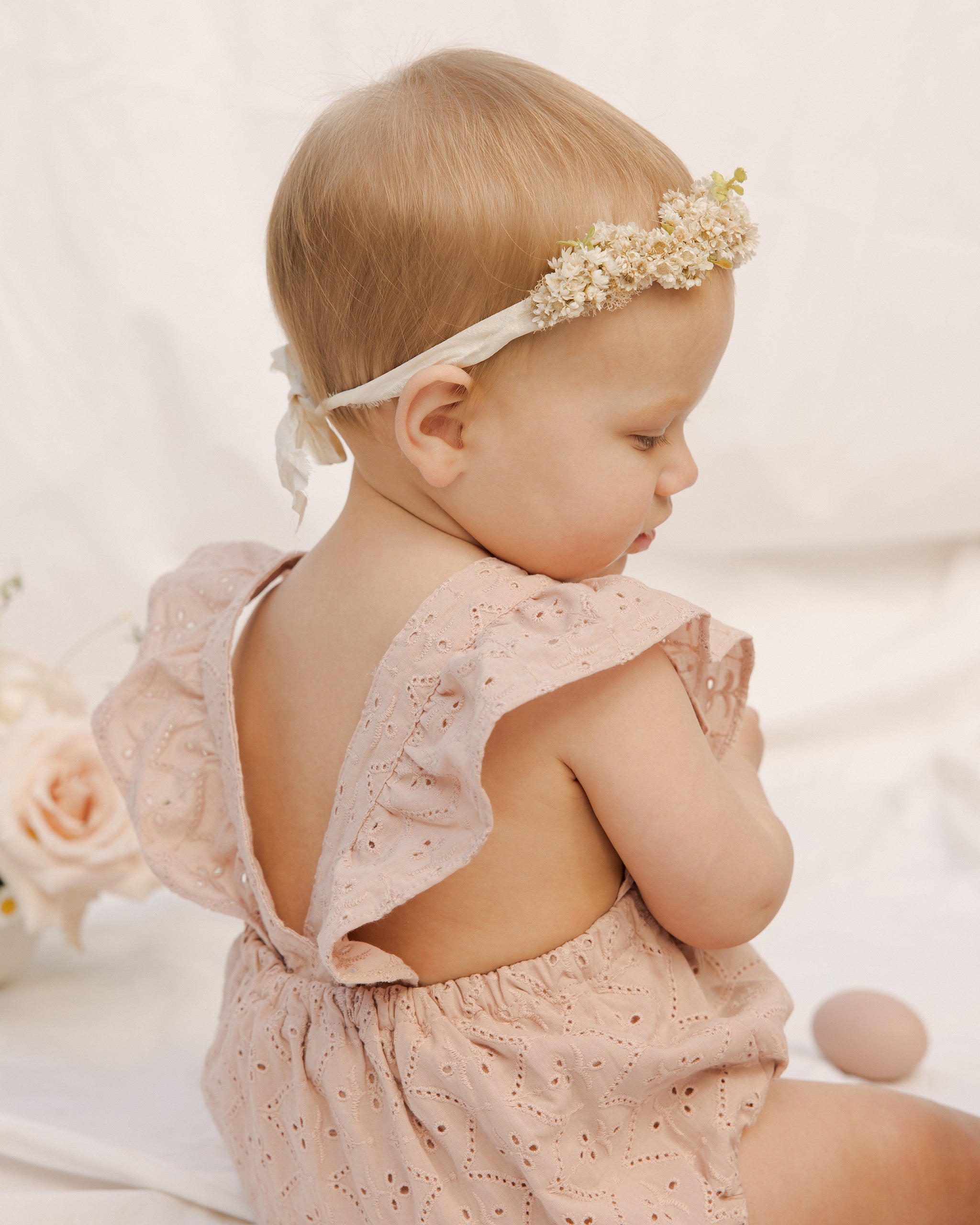 Lucy Romper || Rose - Rylee + Cru | Kids Clothes | Trendy Baby Clothes | Modern Infant Outfits |