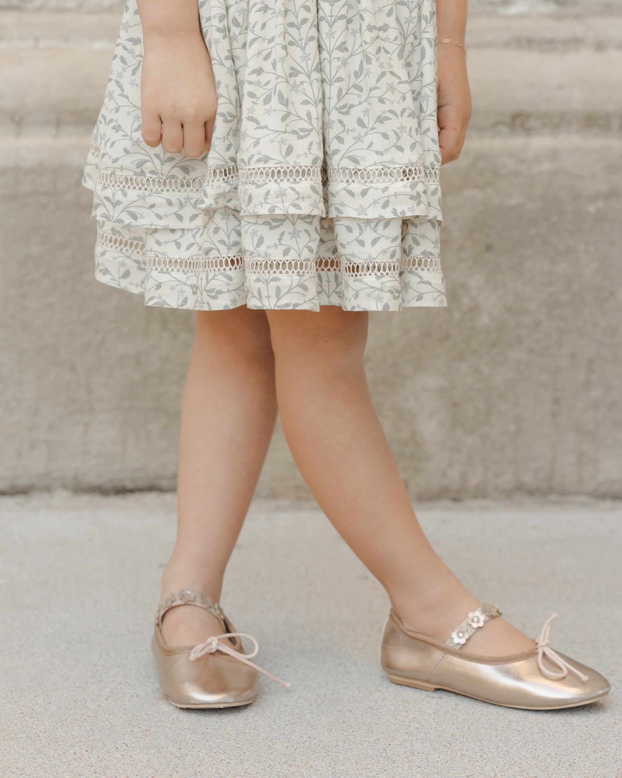 Ballet Flats || Champagne - Rylee + Cru | Kids Clothes | Trendy Baby Clothes | Modern Infant Outfits |