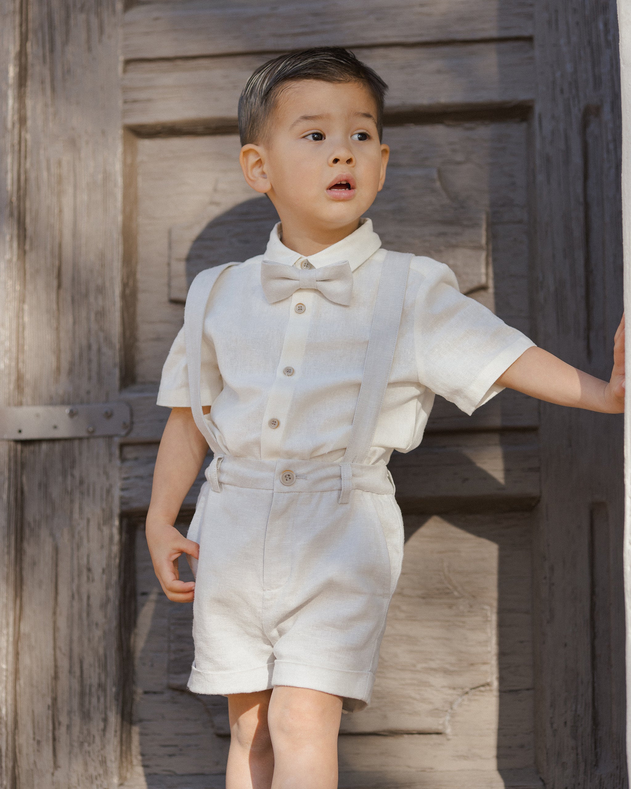 Atlas Shirt Ivory Linen – Noralee