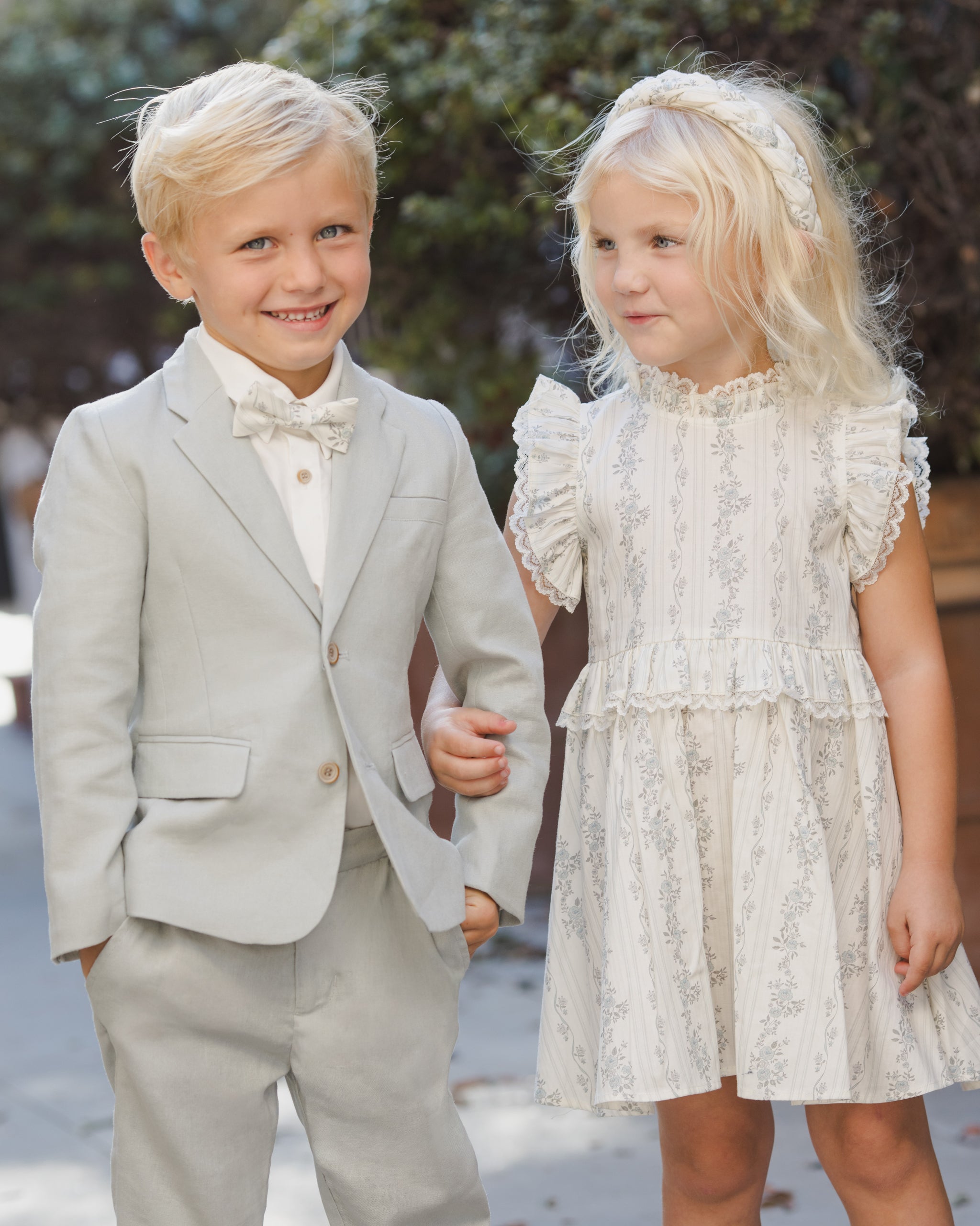 Braided Headband French Floral Stripe - Rylee + Cru | Kids Clothes | Trendy Baby Clothes | Modern Infant Outfits |