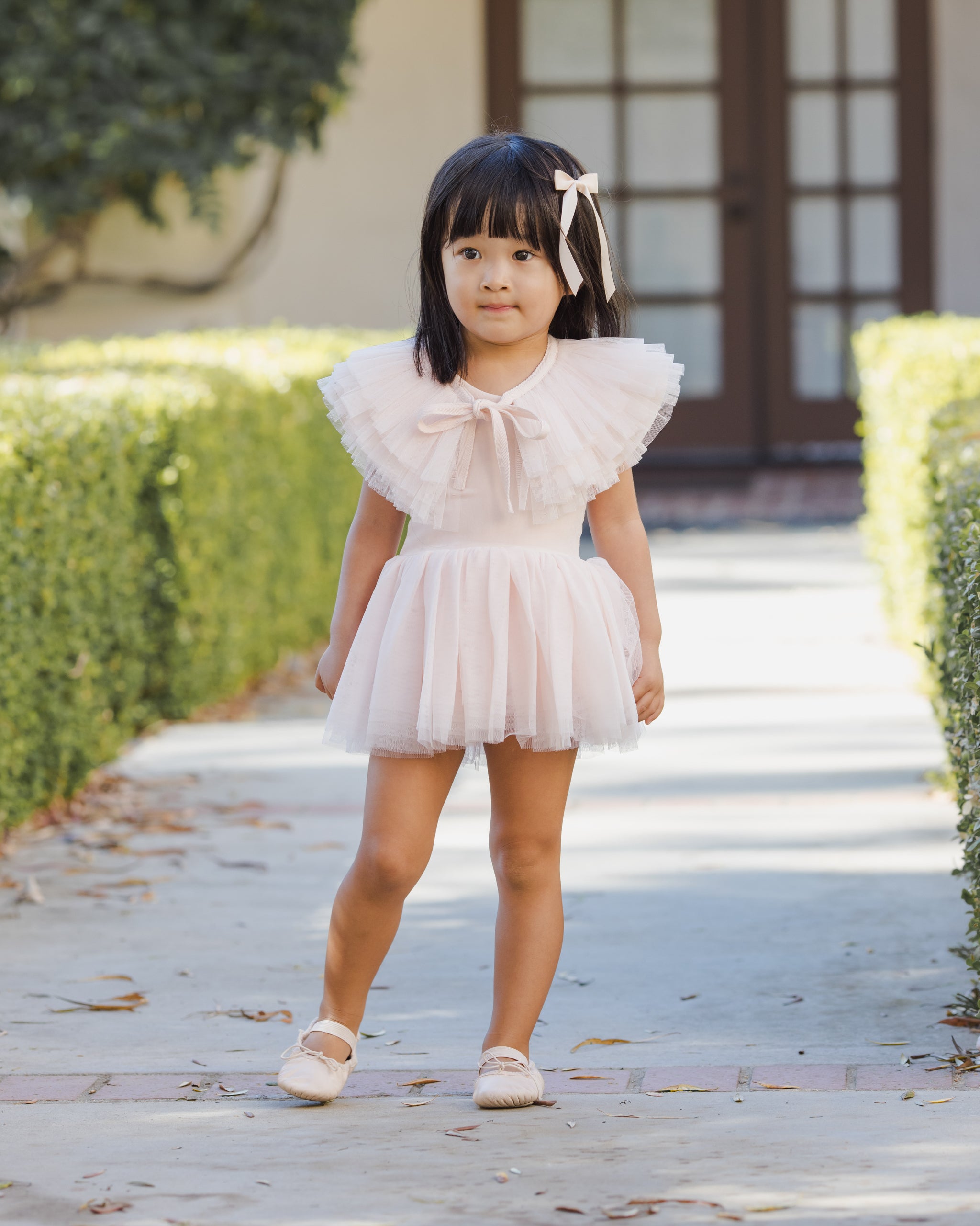 Ruffle Tulle Collar Blush - Rylee + Cru | Kids Clothes | Trendy Baby Clothes | Modern Infant Outfits |