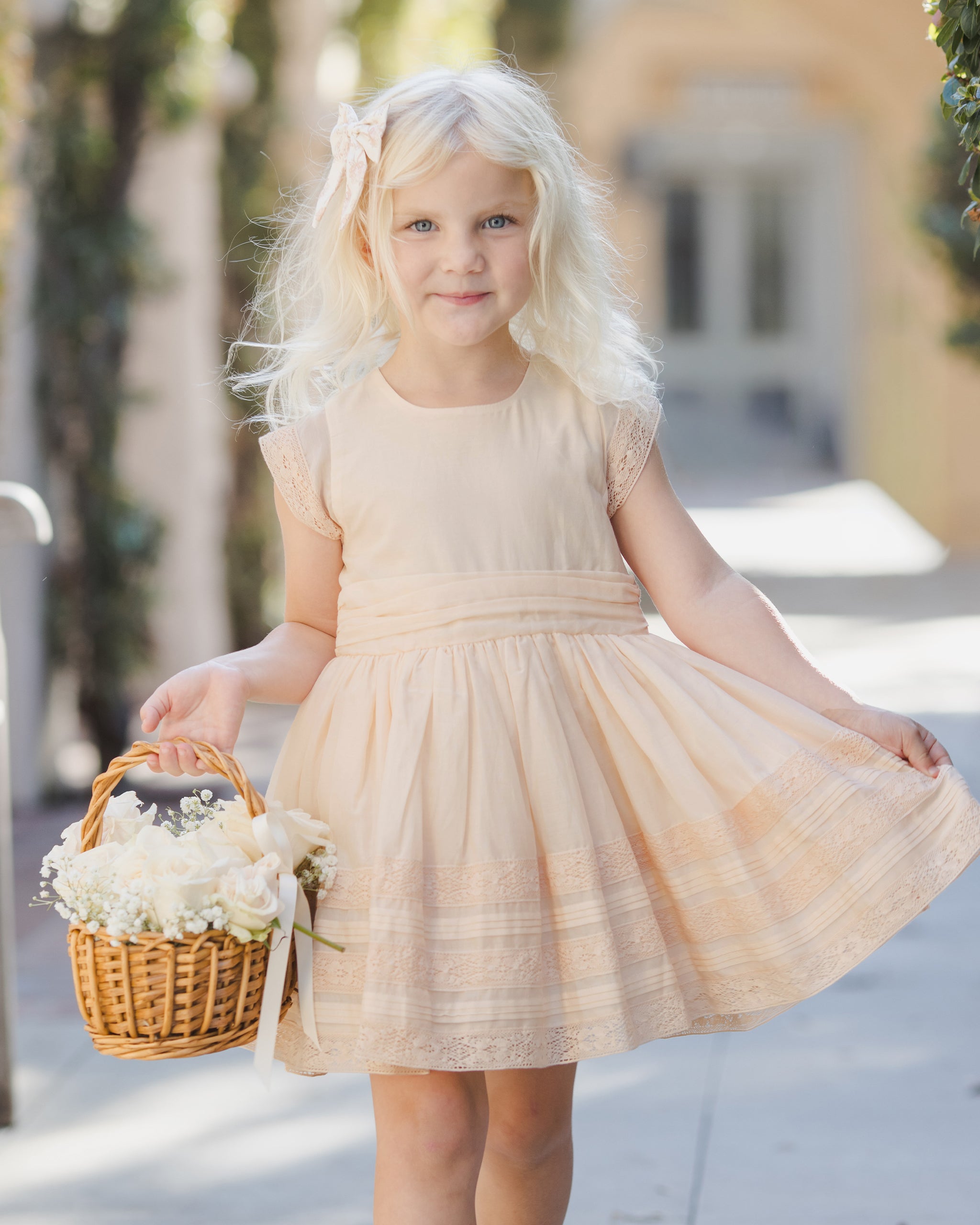 Dahlia Dress Pearl – Noralee