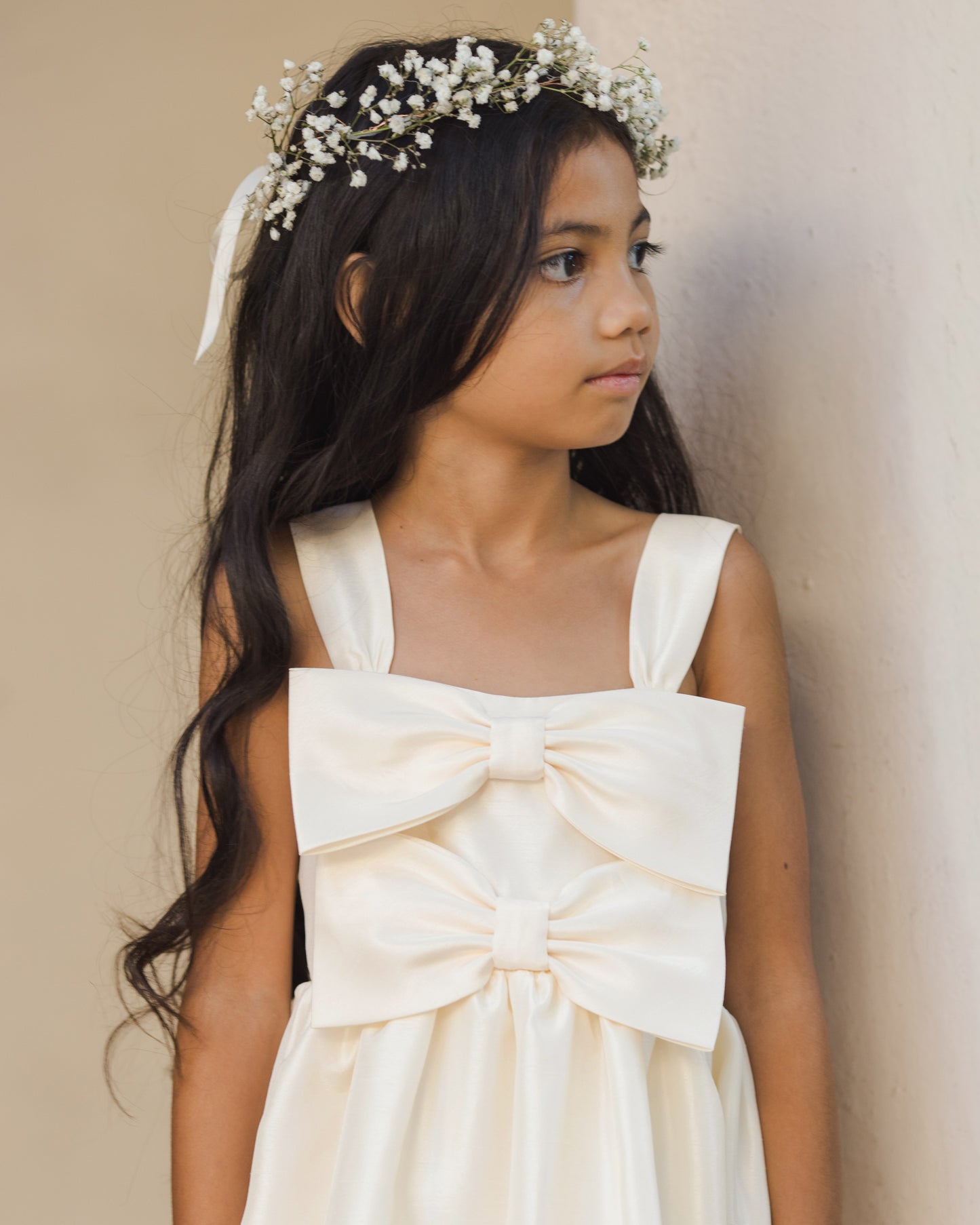 Cindy Dress Ivory - Rylee + Cru | Kids Clothes | Trendy Baby Clothes | Modern Infant Outfits |