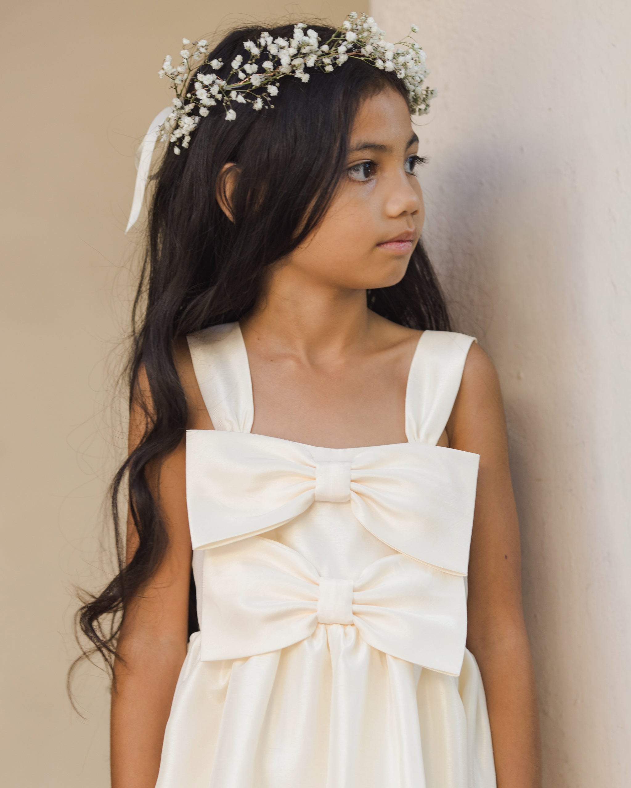 Cindy Dress Ivory - Rylee + Cru | Kids Clothes | Trendy Baby Clothes | Modern Infant Outfits |
