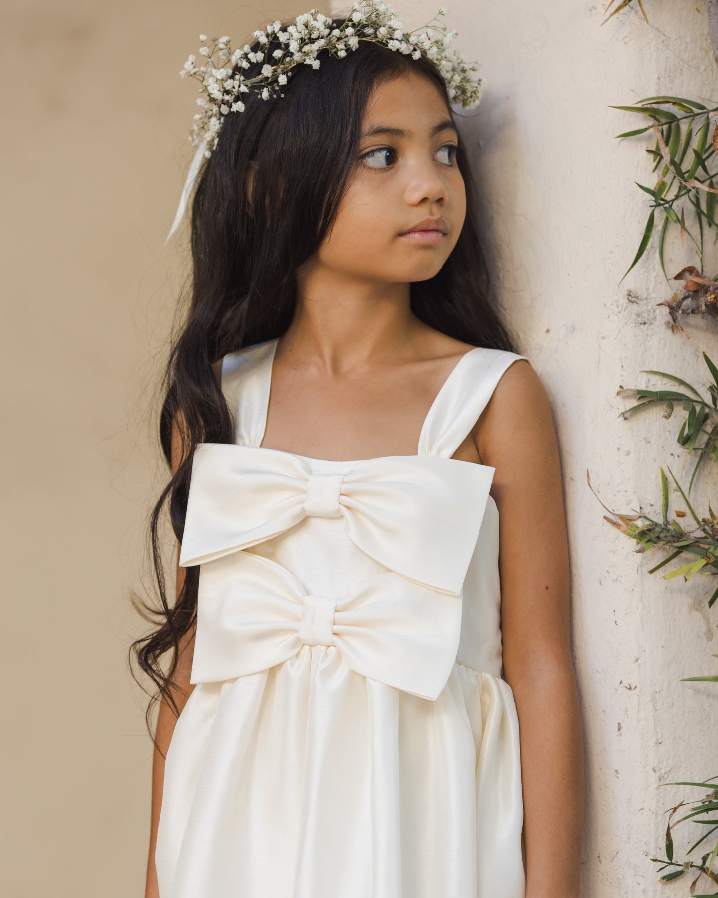 Cindy Dress Ivory - Rylee + Cru | Kids Clothes | Trendy Baby Clothes | Modern Infant Outfits |