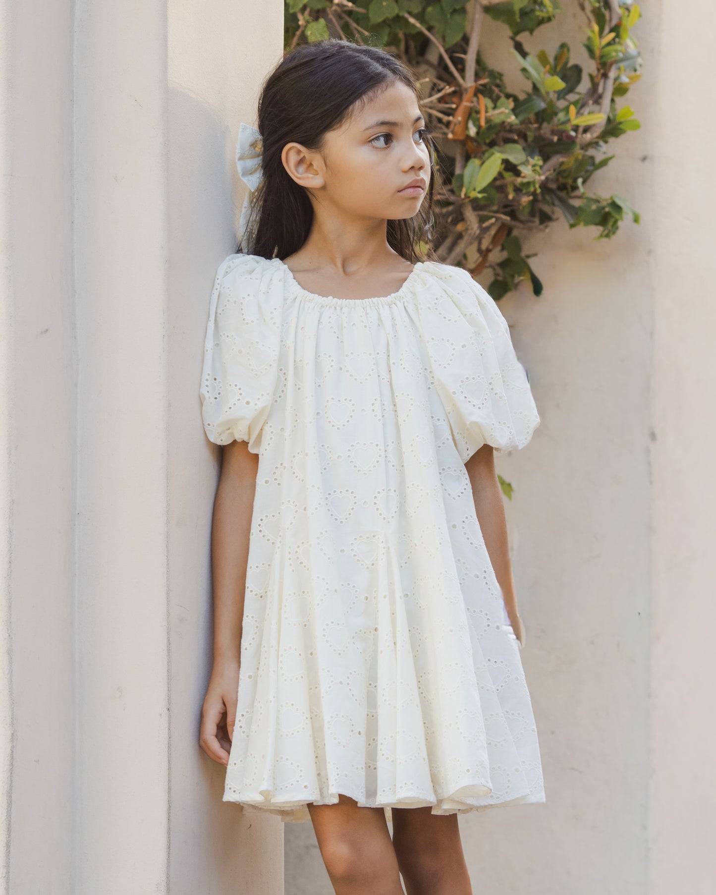 Maia Dress Heart Eyelet - Rylee + Cru | Kids Clothes | Trendy Baby Clothes | Modern Infant Outfits |