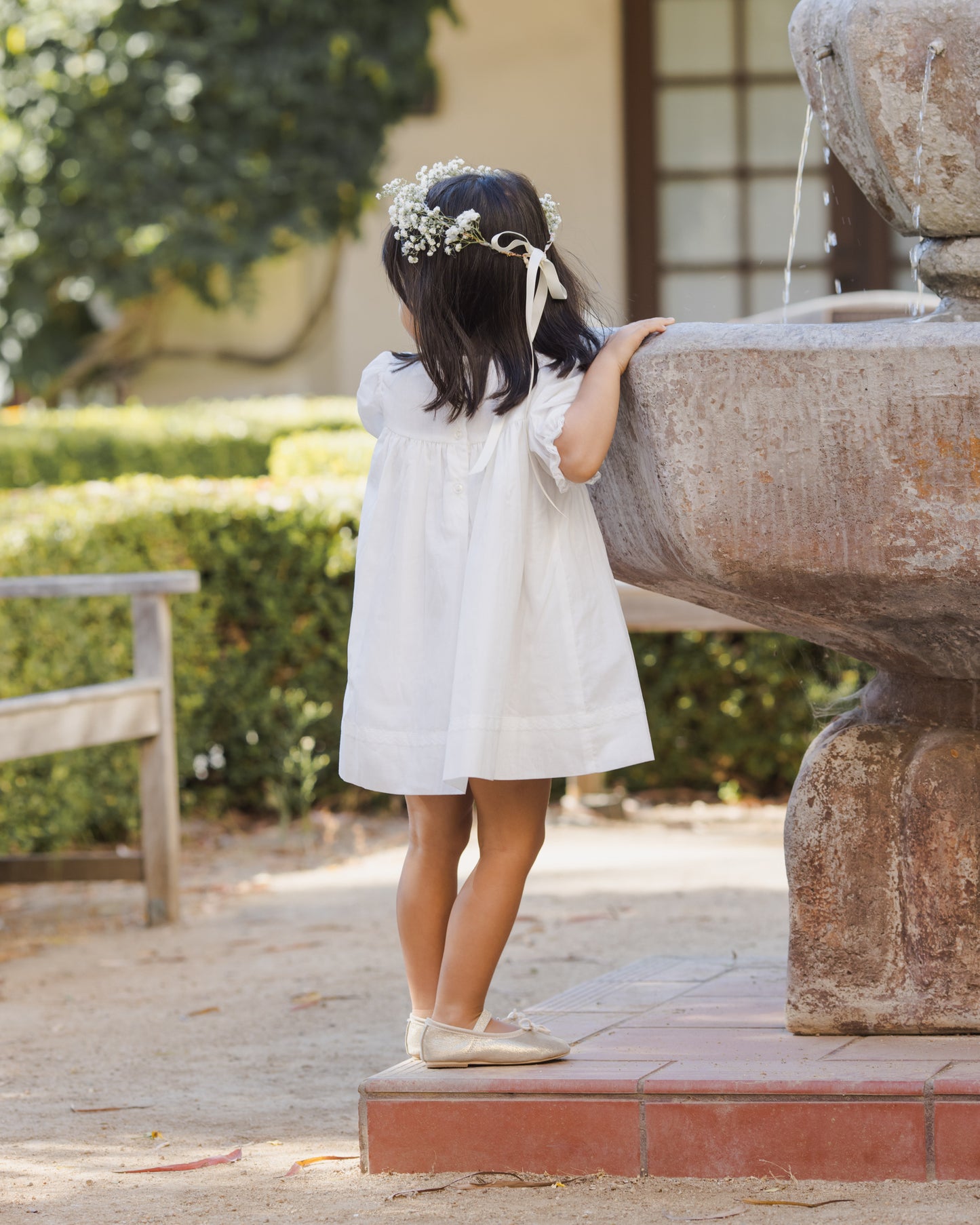 Penelope Dress White - Rylee + Cru | Kids Clothes | Trendy Baby Clothes | Modern Infant Outfits |