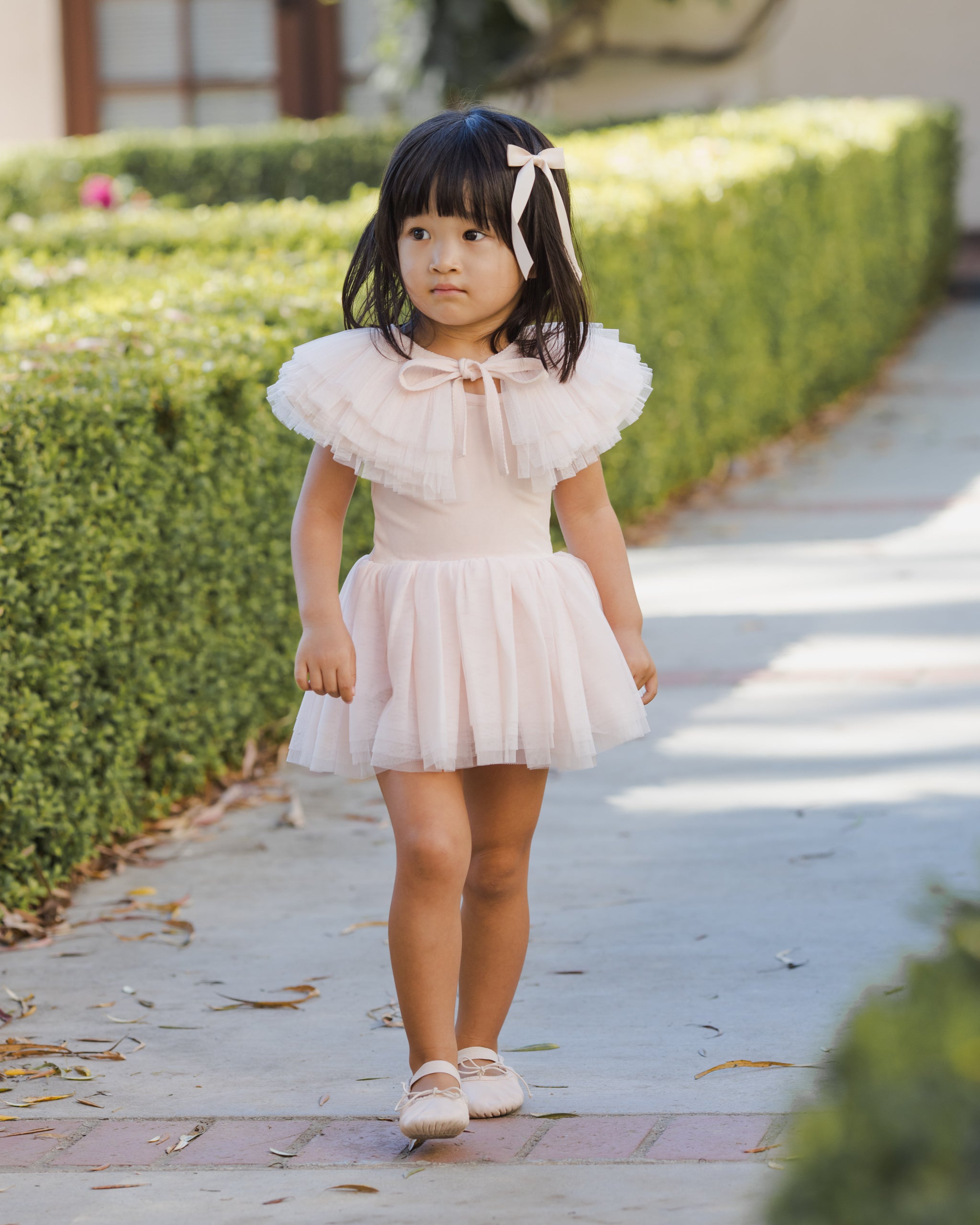 Ruffle Tulle Collar Blush - Rylee + Cru | Kids Clothes | Trendy Baby Clothes | Modern Infant Outfits |