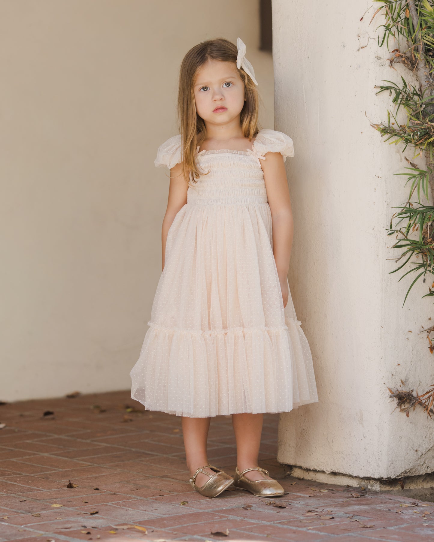 Clara Dress Pearl - Rylee + Cru | Kids Clothes | Trendy Baby Clothes | Modern Infant Outfits |
