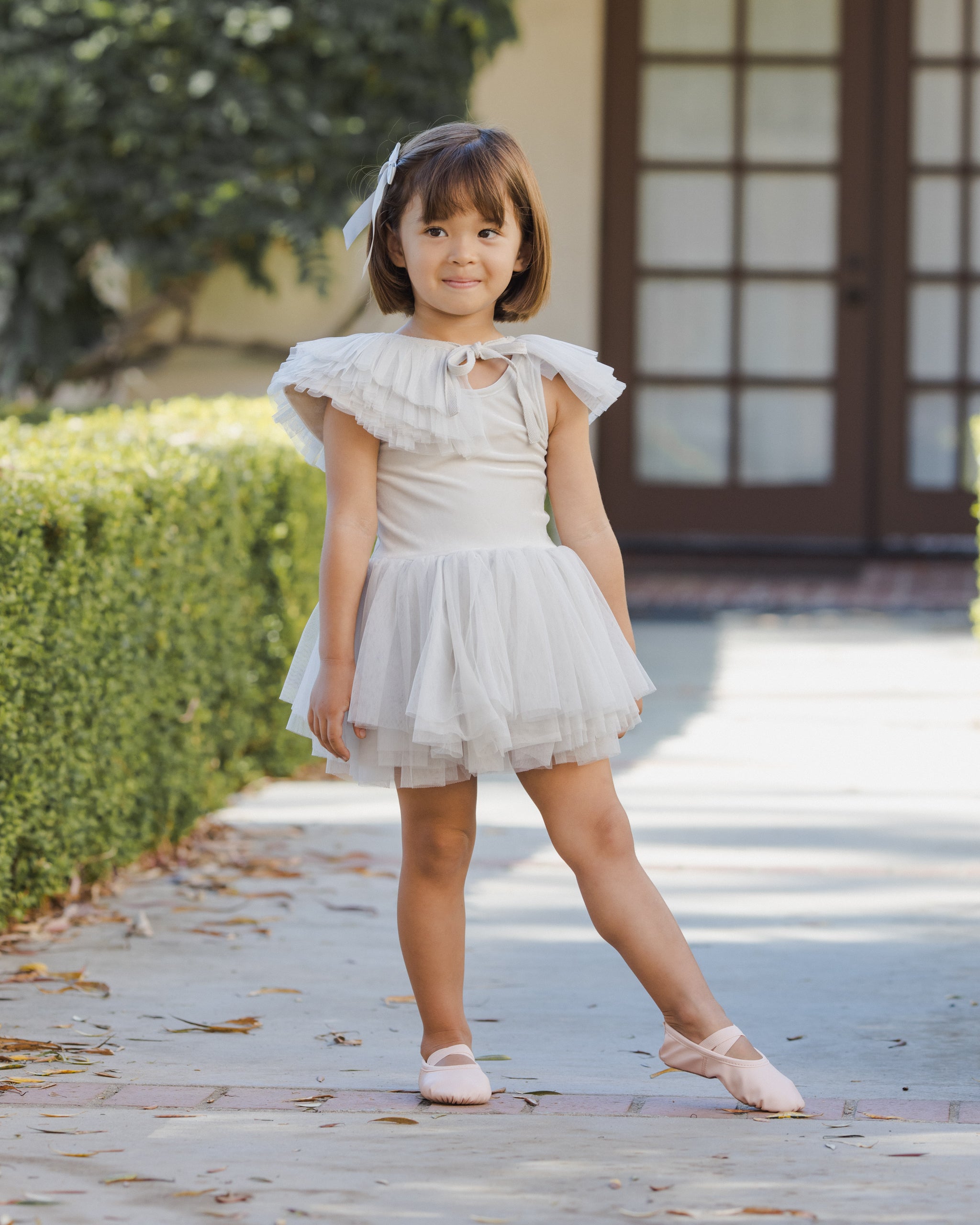 トップス Treat Girl's tulle frill jersey Ruffle Tulle Collar Mist – Noralee