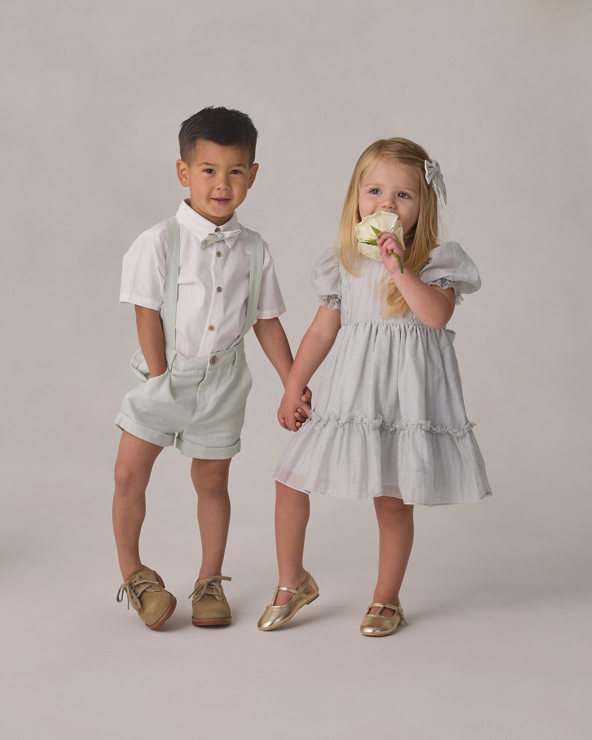 Bow Tie French Floral Stripe - Rylee + Cru | Kids Clothes | Trendy Baby Clothes | Modern Infant Outfits |