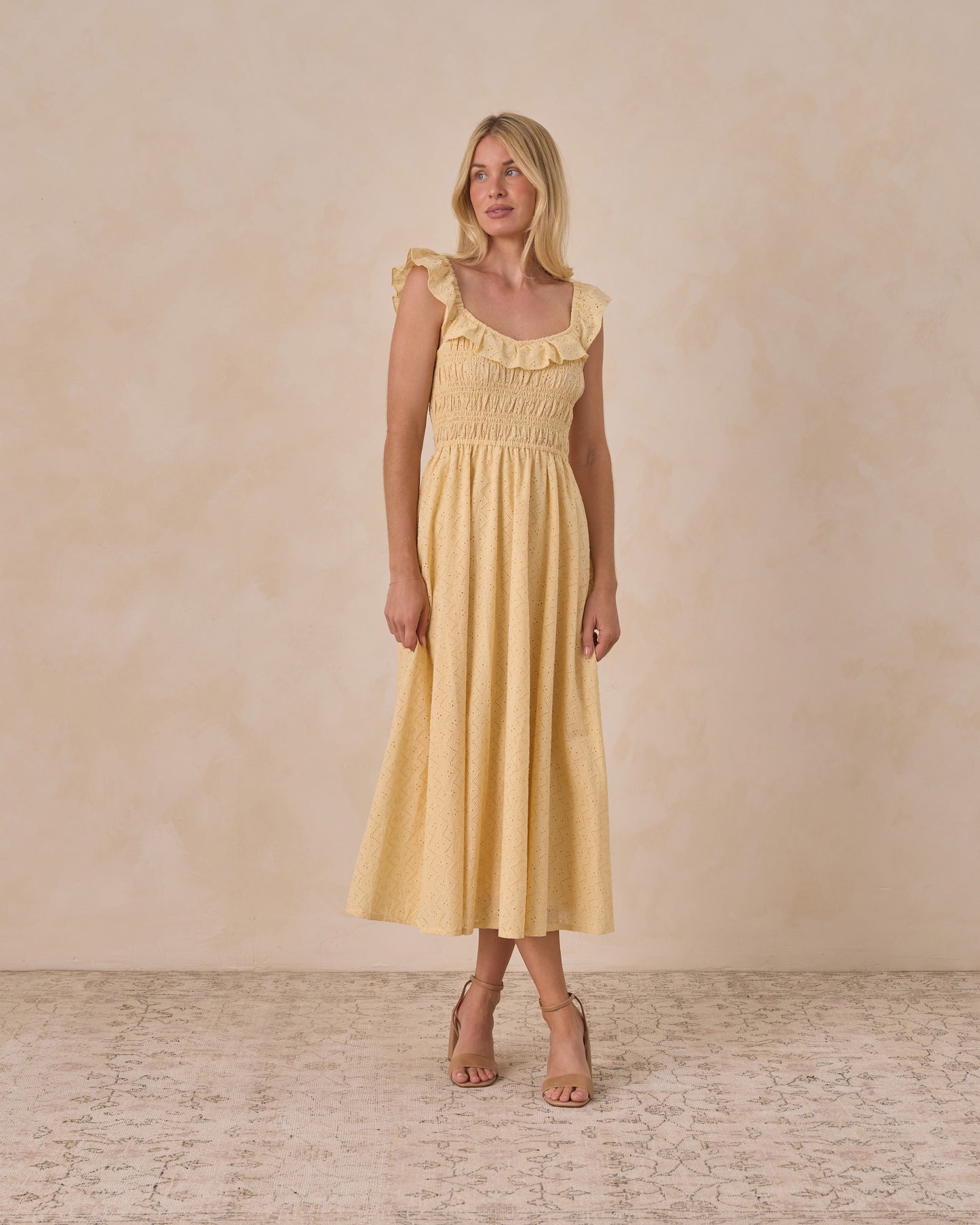 Women's Stella Dress Lemon - Rylee + Cru | Kids Clothes | Trendy Baby Clothes | Modern Infant Outfits |