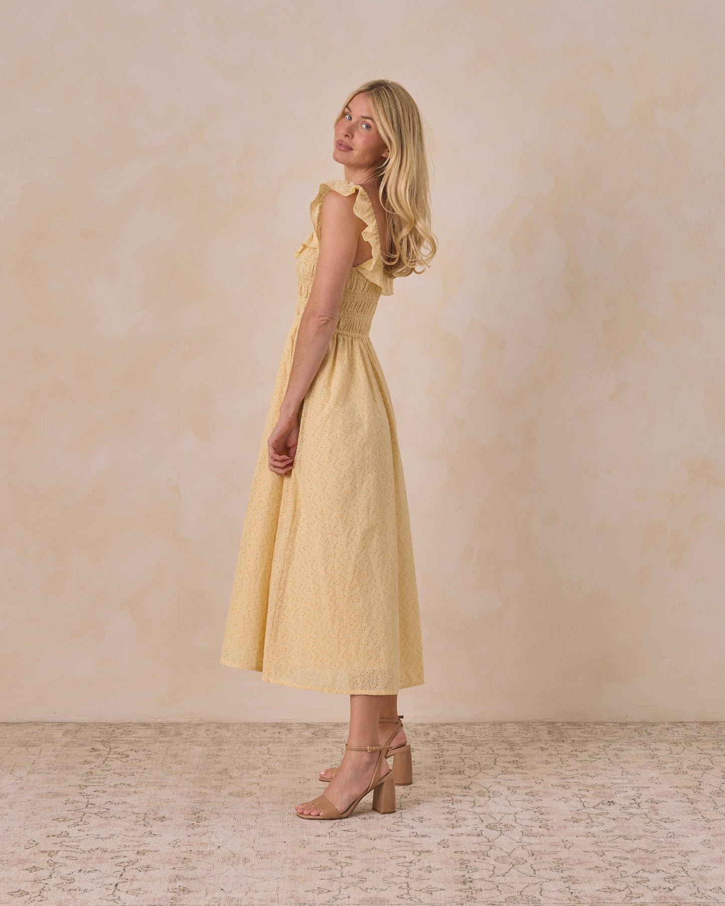 Women's Stella Dress Lemon - Rylee + Cru | Kids Clothes | Trendy Baby Clothes | Modern Infant Outfits |
