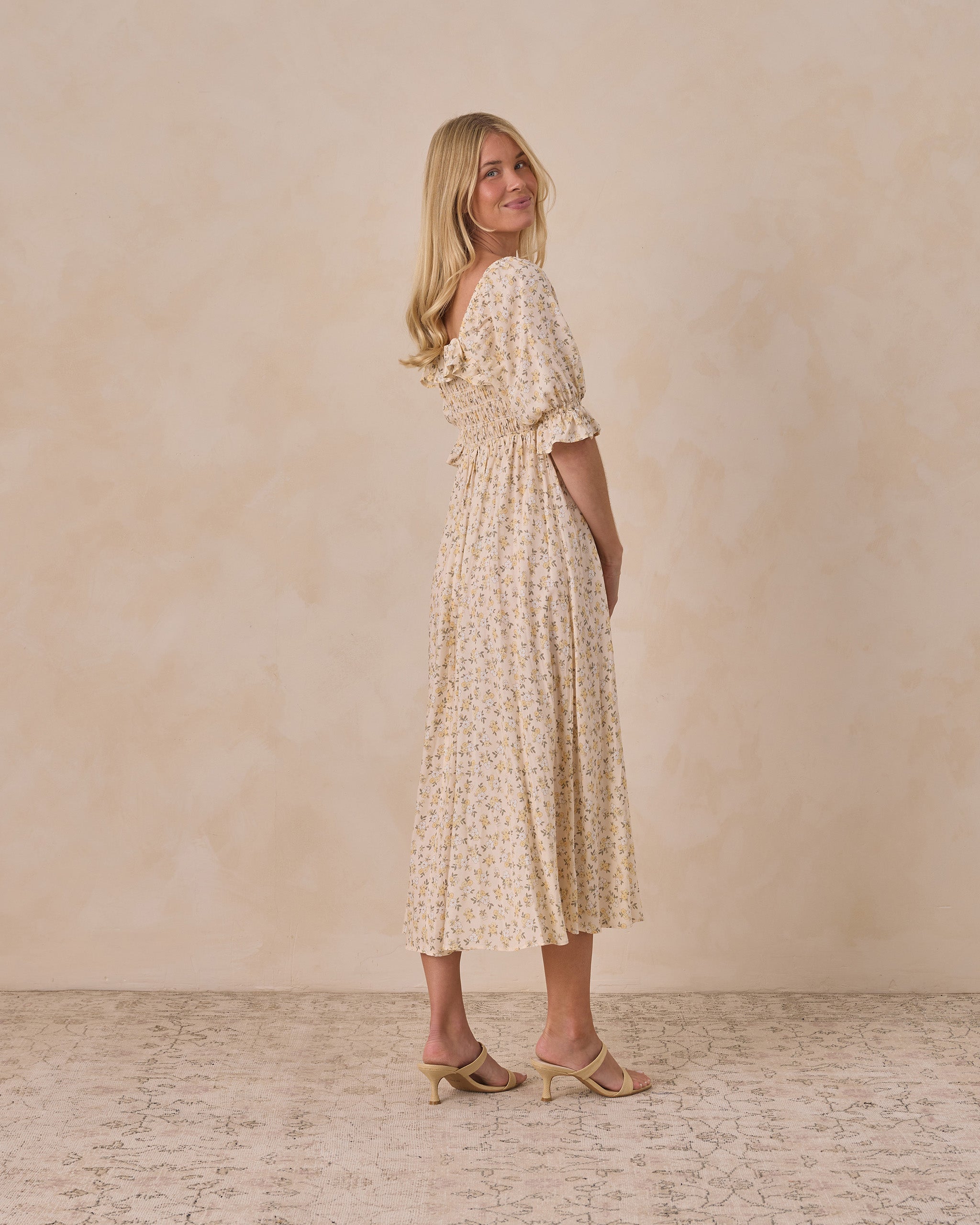 Women's Birdie Dress Lemon Meadow - Rylee + Cru | Kids Clothes | Trendy Baby Clothes | Modern Infant Outfits |