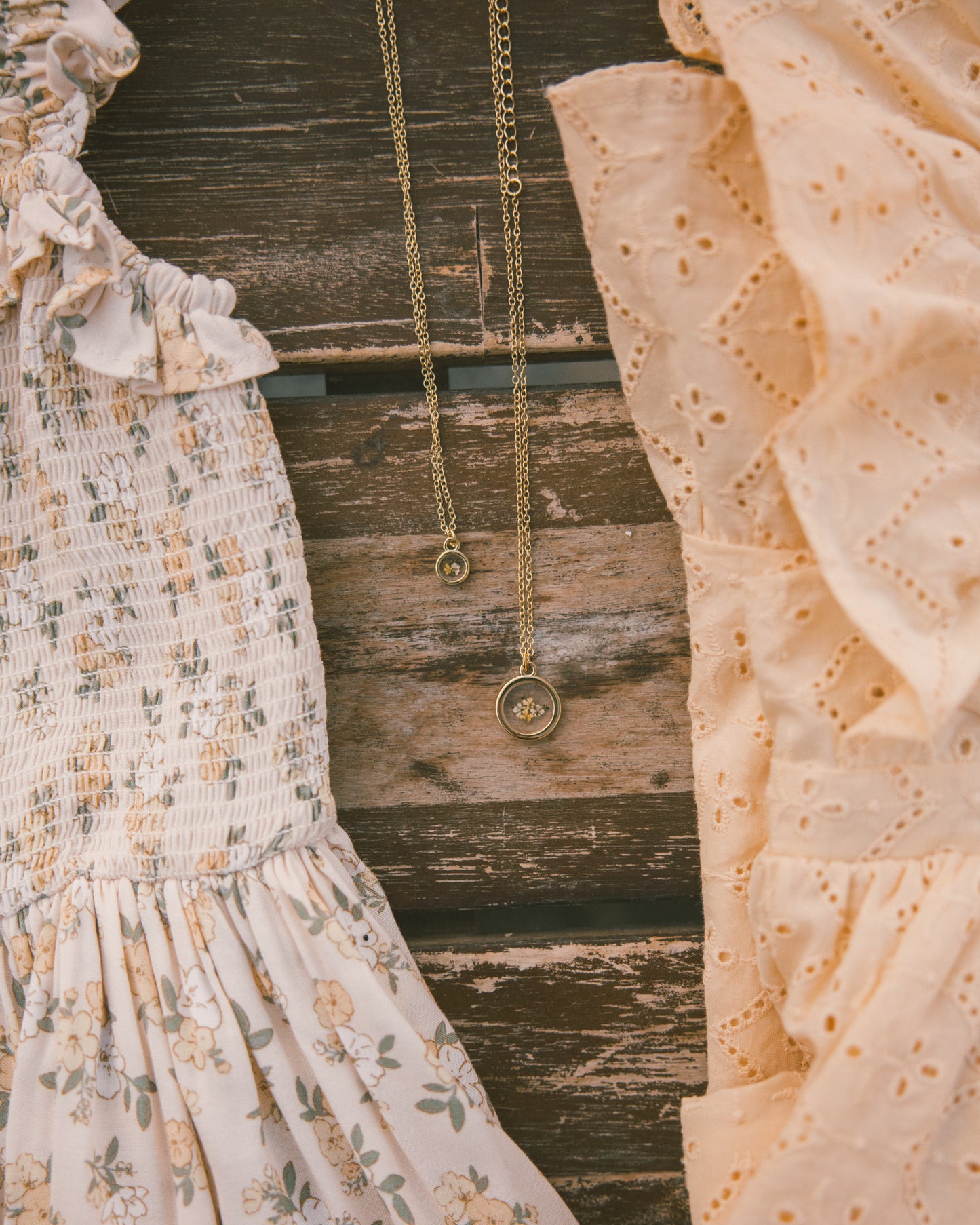 Lemon Meadow Necklace Mama + Mini Bundle Yellow Gold - Rylee + Cru | Kids Clothes | Trendy Baby Clothes | Modern Infant Outfits |