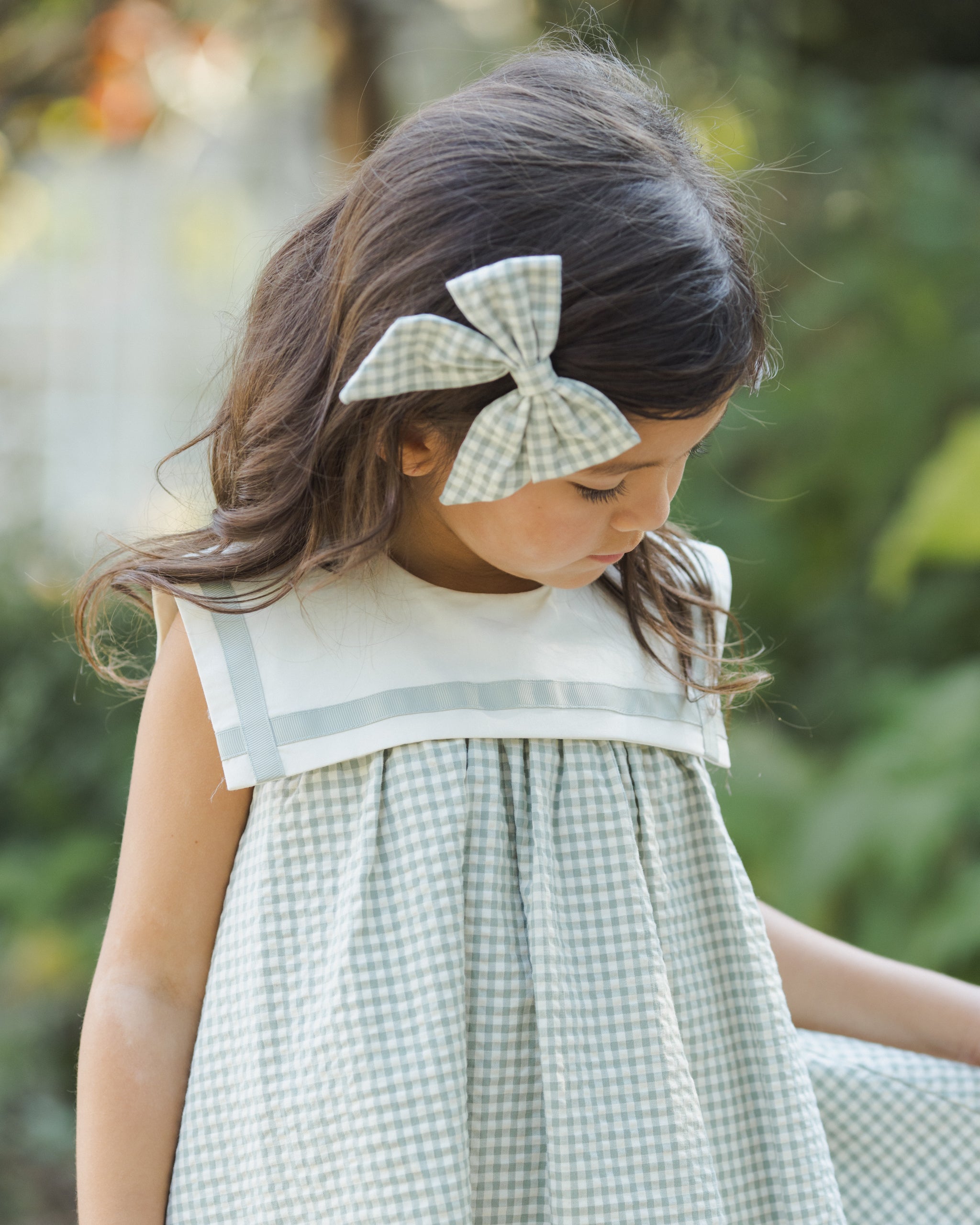 Daisy Dress Eucalyptus Check – Noralee