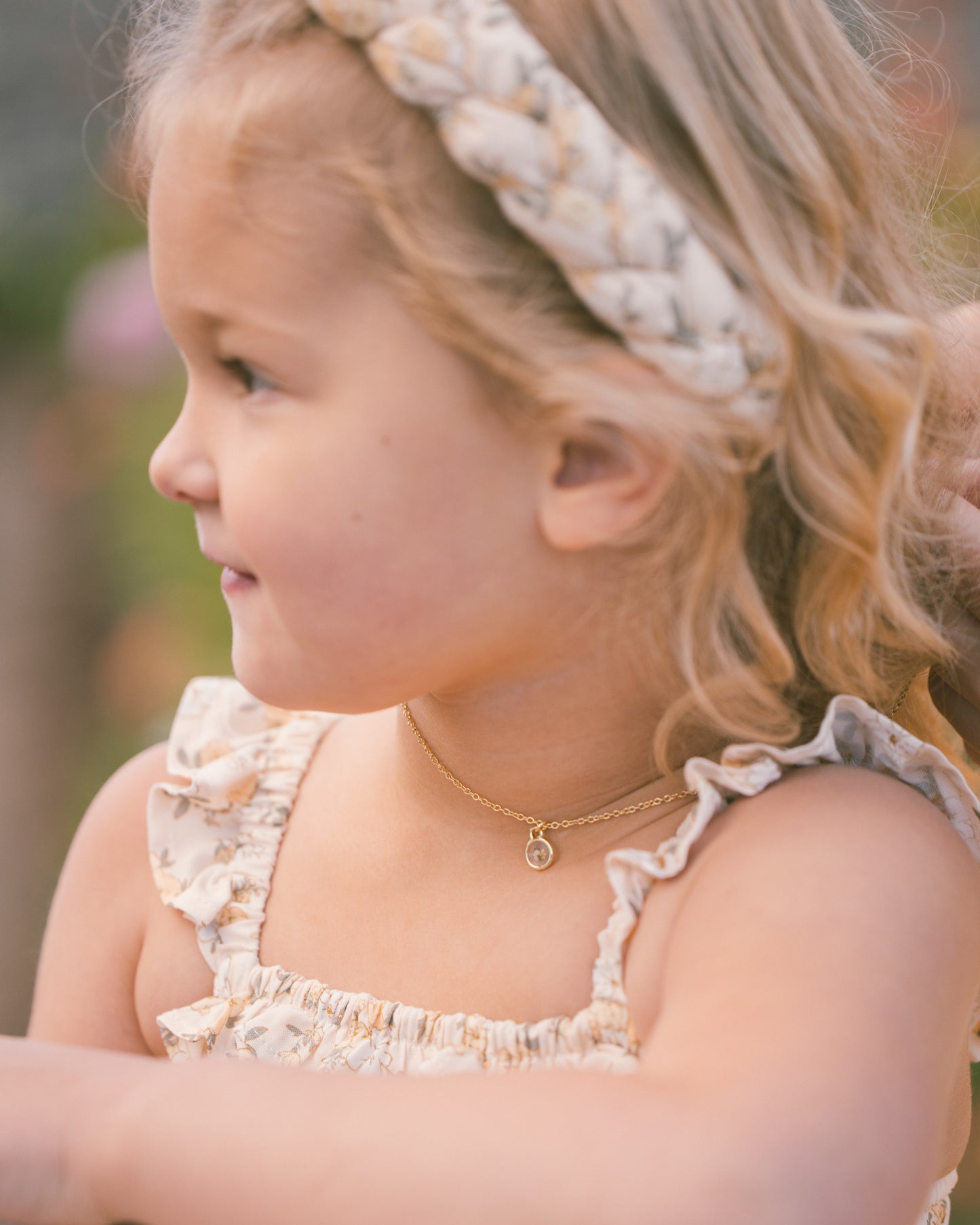 Lemon Meadow Necklace Mini Yellow Gold - Rylee + Cru | Kids Clothes | Trendy Baby Clothes | Modern Infant Outfits |