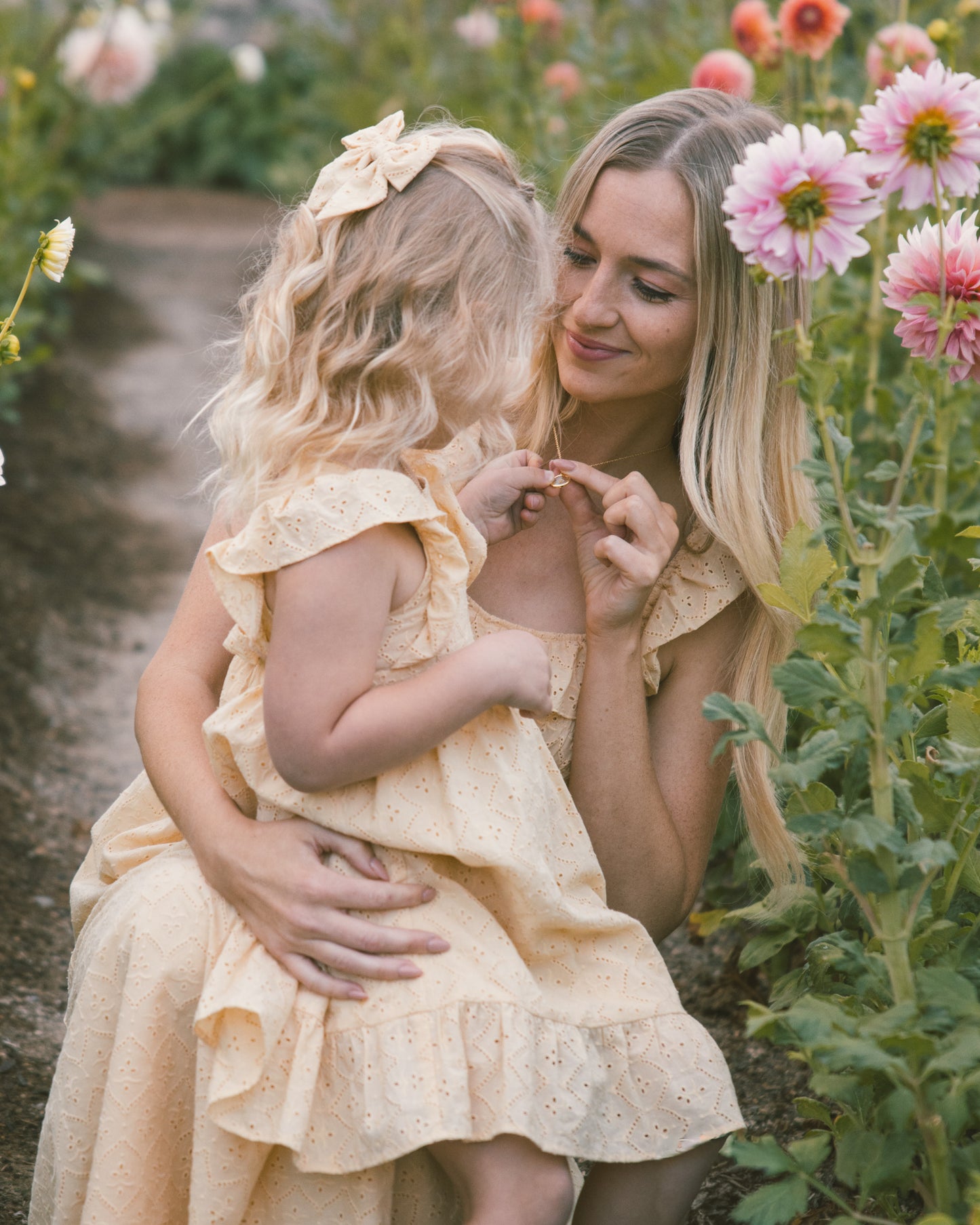 Lemon Meadow Necklace Mama Yellow Gold - Rylee + Cru | Kids Clothes | Trendy Baby Clothes | Modern Infant Outfits |