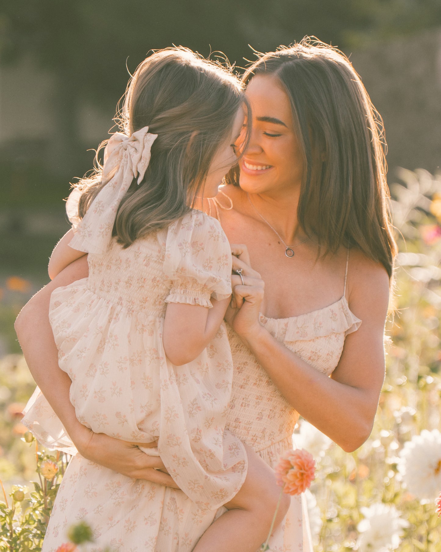 Petal Garden Necklace Mama White Gold - Rylee + Cru | Kids Clothes | Trendy Baby Clothes | Modern Infant Outfits |