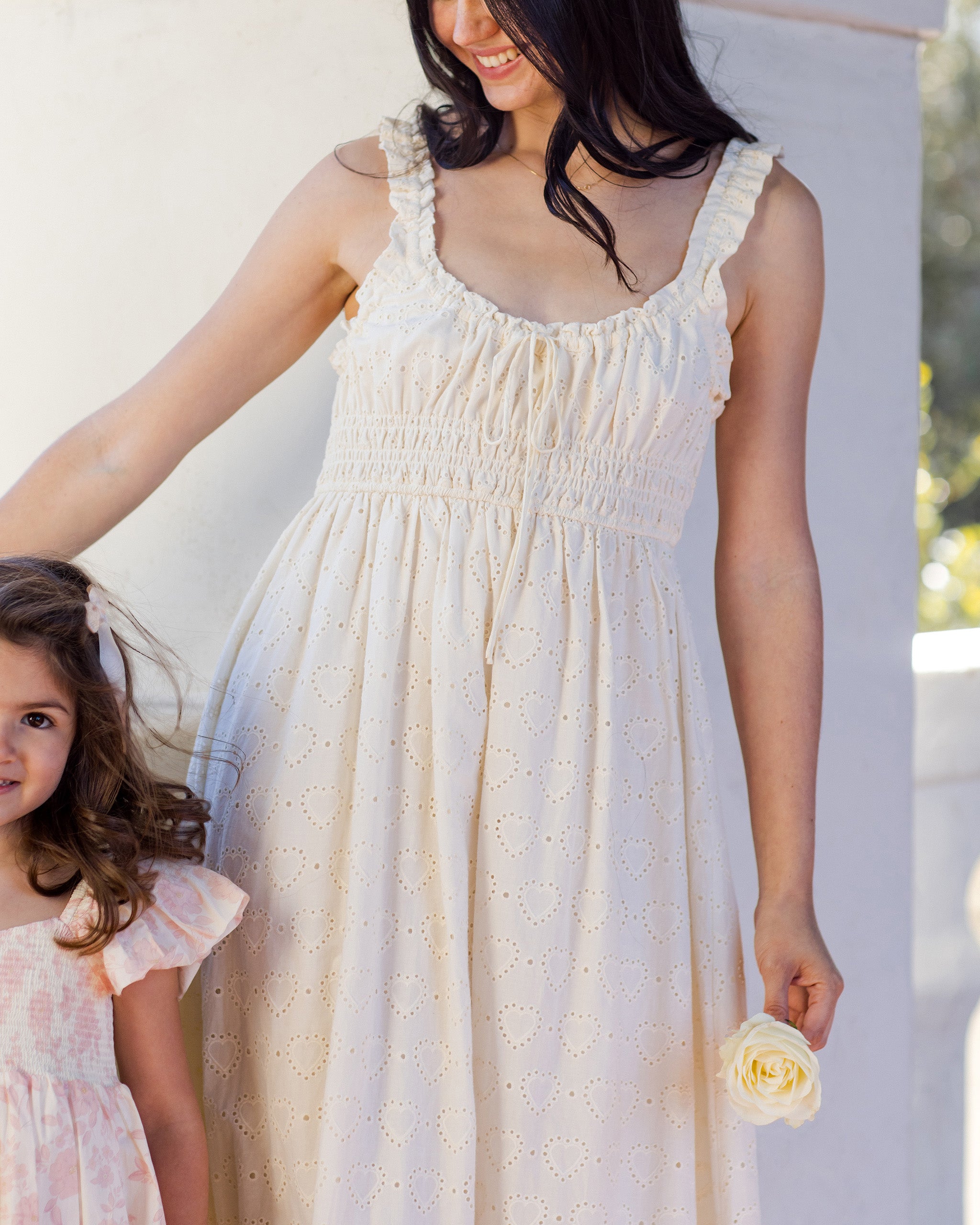 Women's Jane Dress Heart Eyelet - Rylee + Cru | Kids Clothes | Trendy Baby Clothes | Modern Infant Outfits |