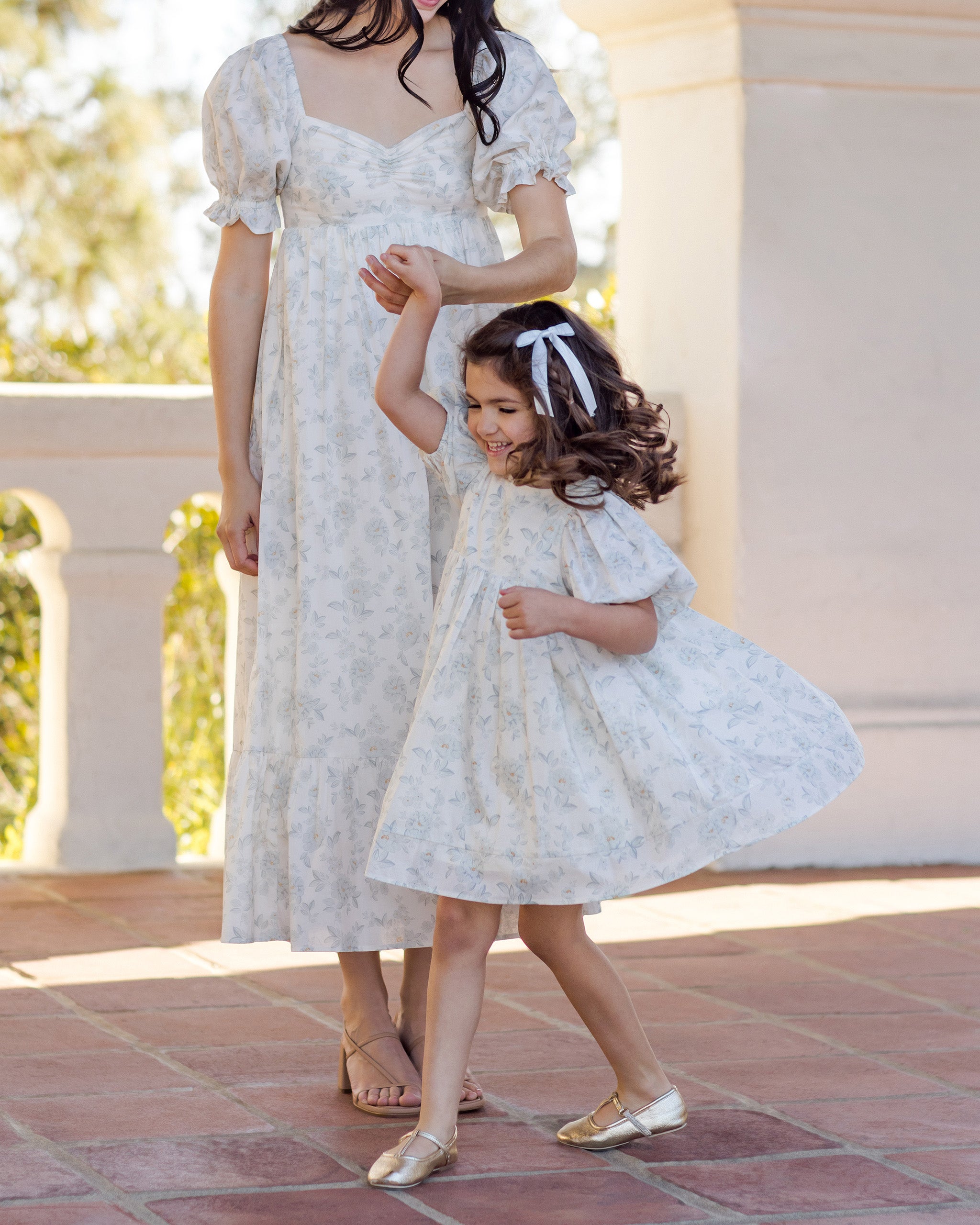 Luna Dress Mist English Rose – Noralee