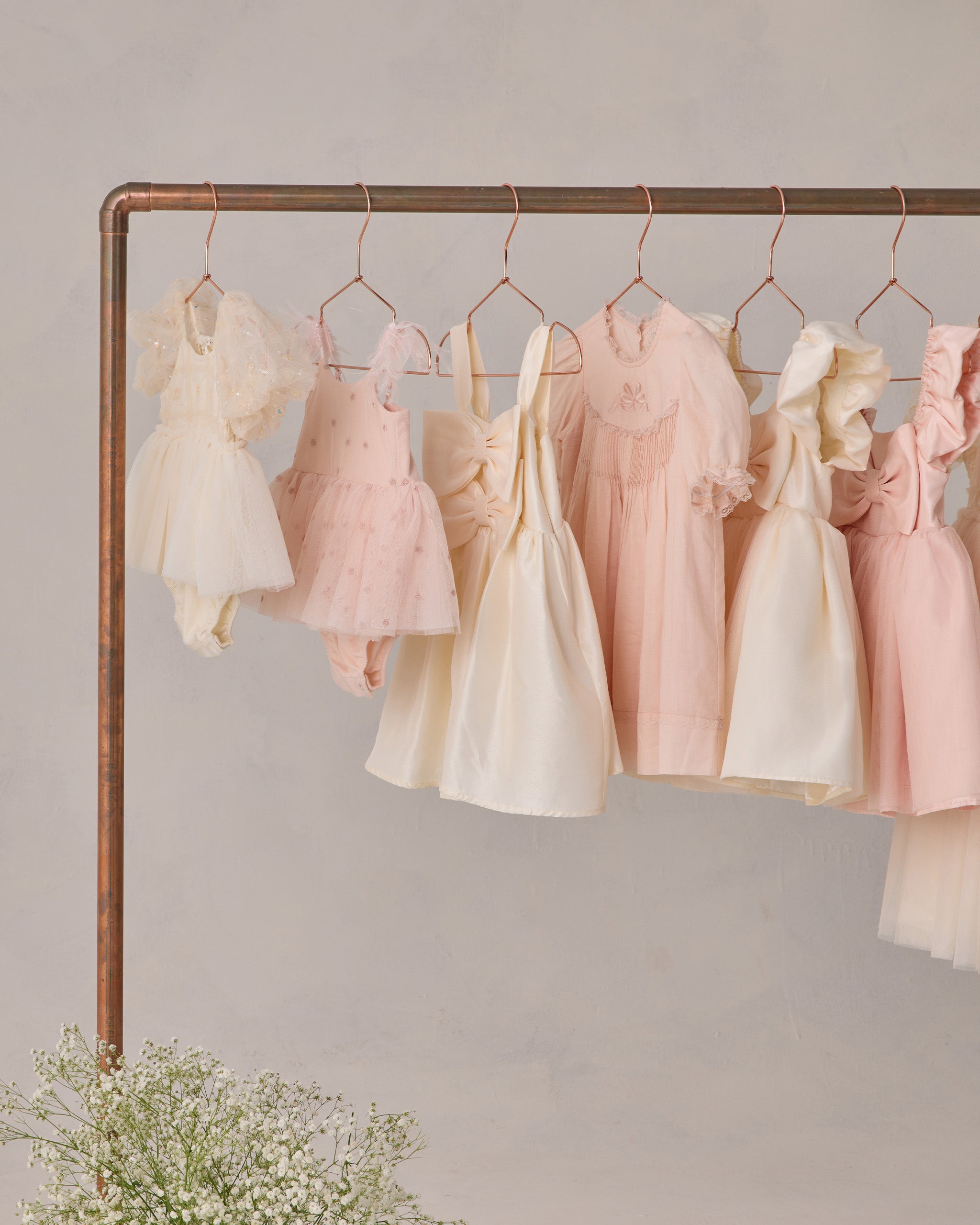 Cindy Dress Ivory - Rylee + Cru | Kids Clothes | Trendy Baby Clothes | Modern Infant Outfits |