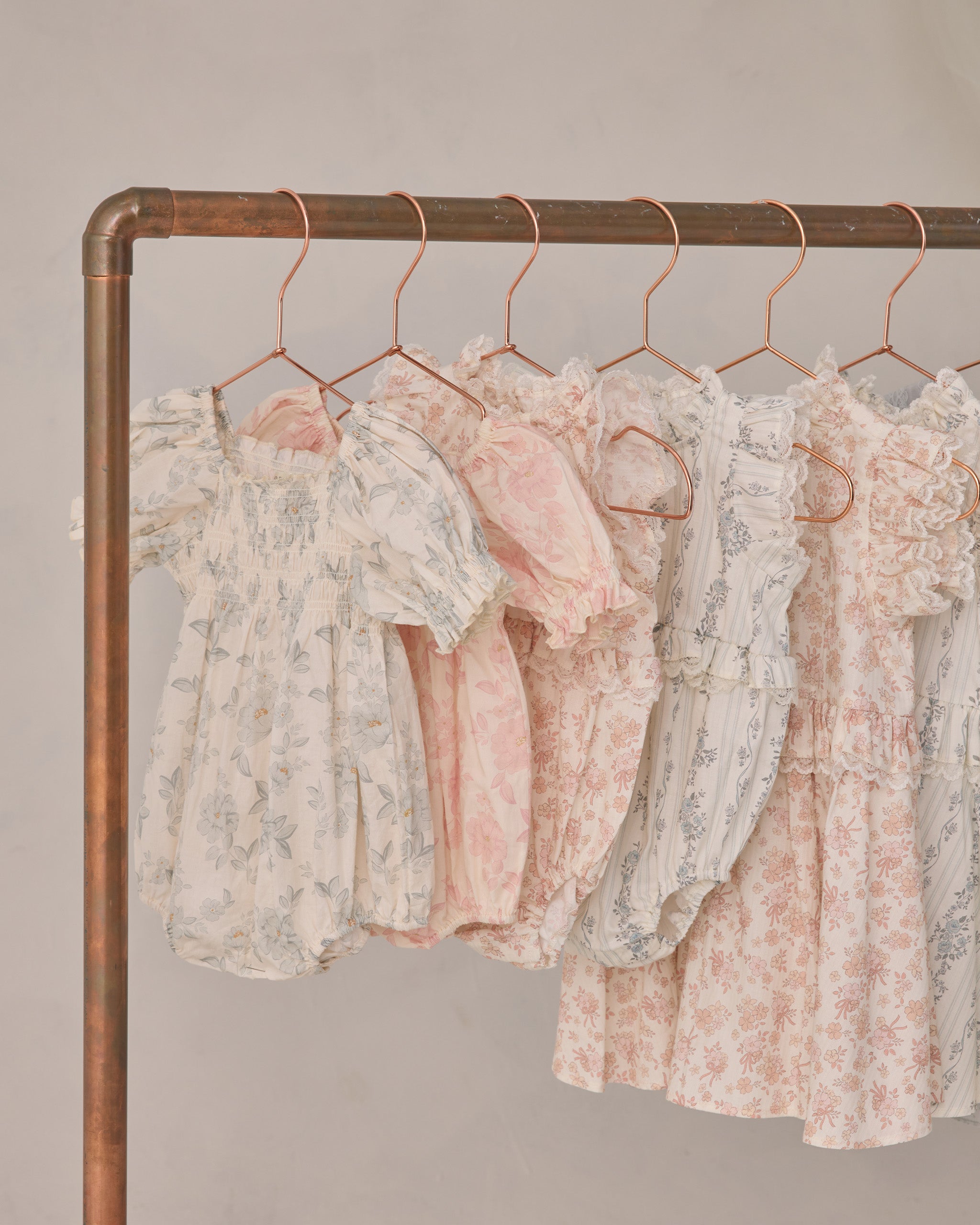 Hazel Romper Mist English Rose - Rylee + Cru | Kids Clothes | Trendy Baby Clothes | Modern Infant Outfits |