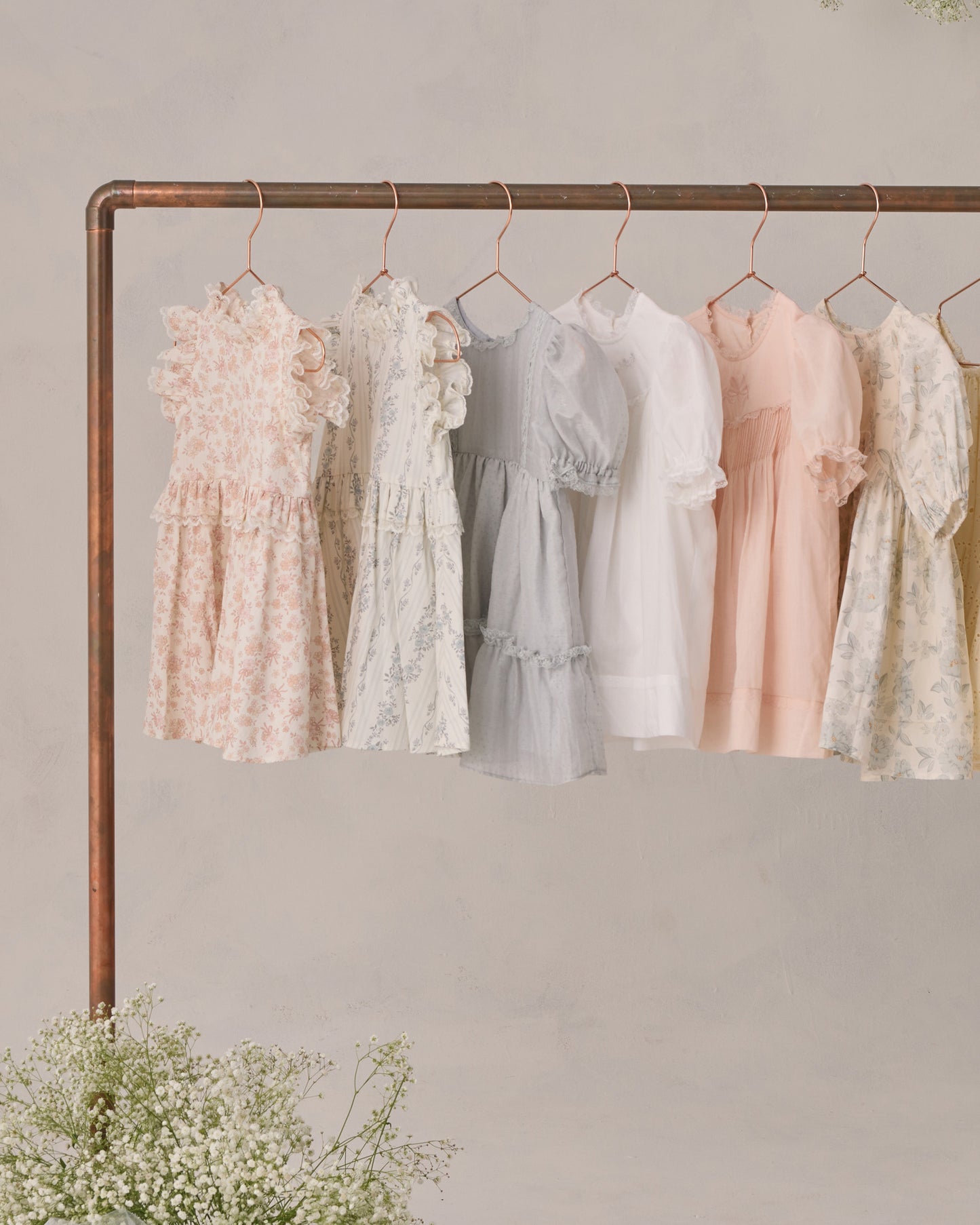 Penelope Dress White - Rylee + Cru | Kids Clothes | Trendy Baby Clothes | Modern Infant Outfits |