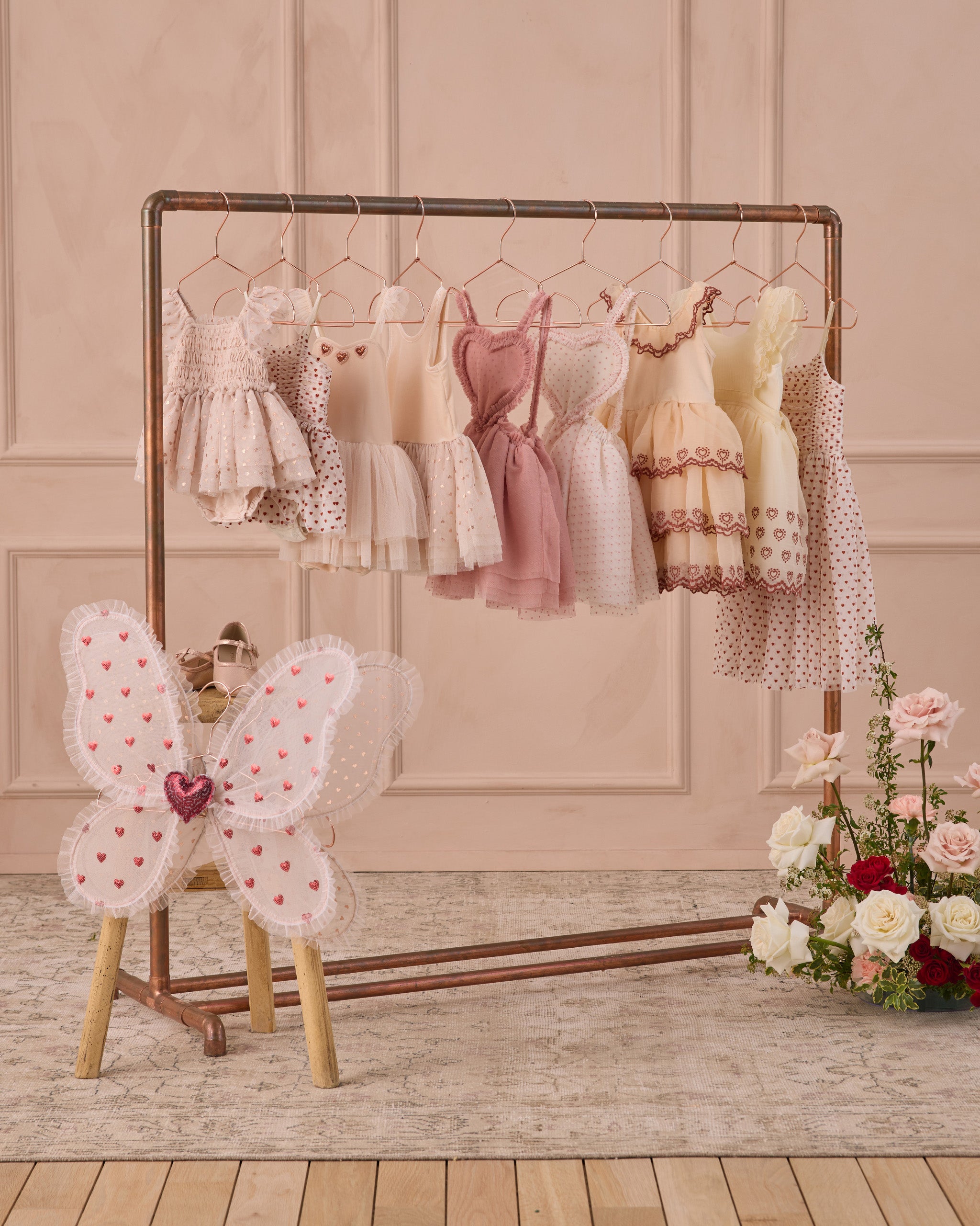 Witley Dress Red Hearts – Noralee