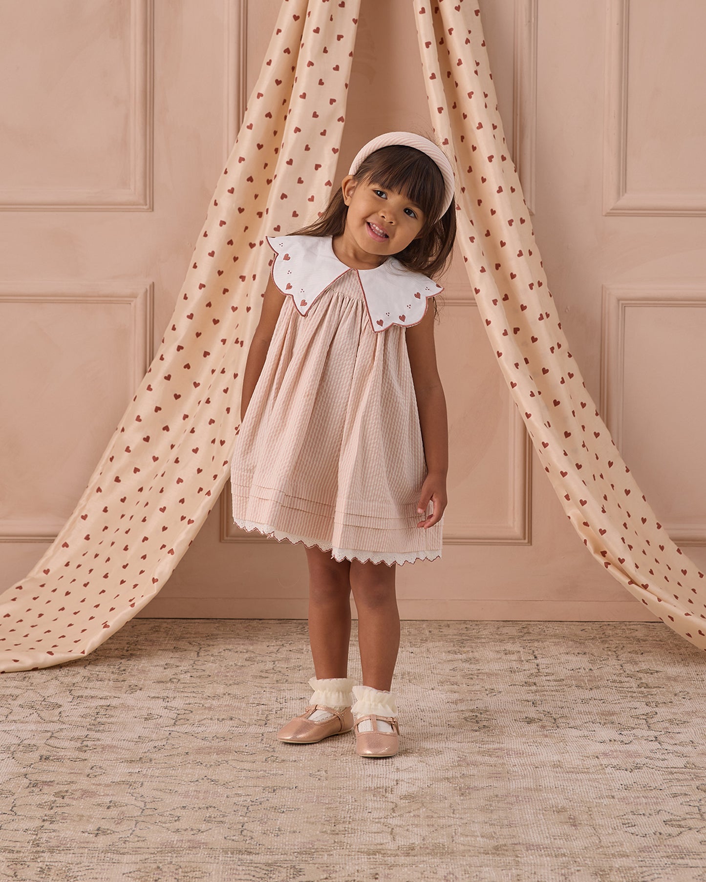 Ruffle Socks Ivory, Blush Noralee Ruffle Socks Ivory, Blush Noralee