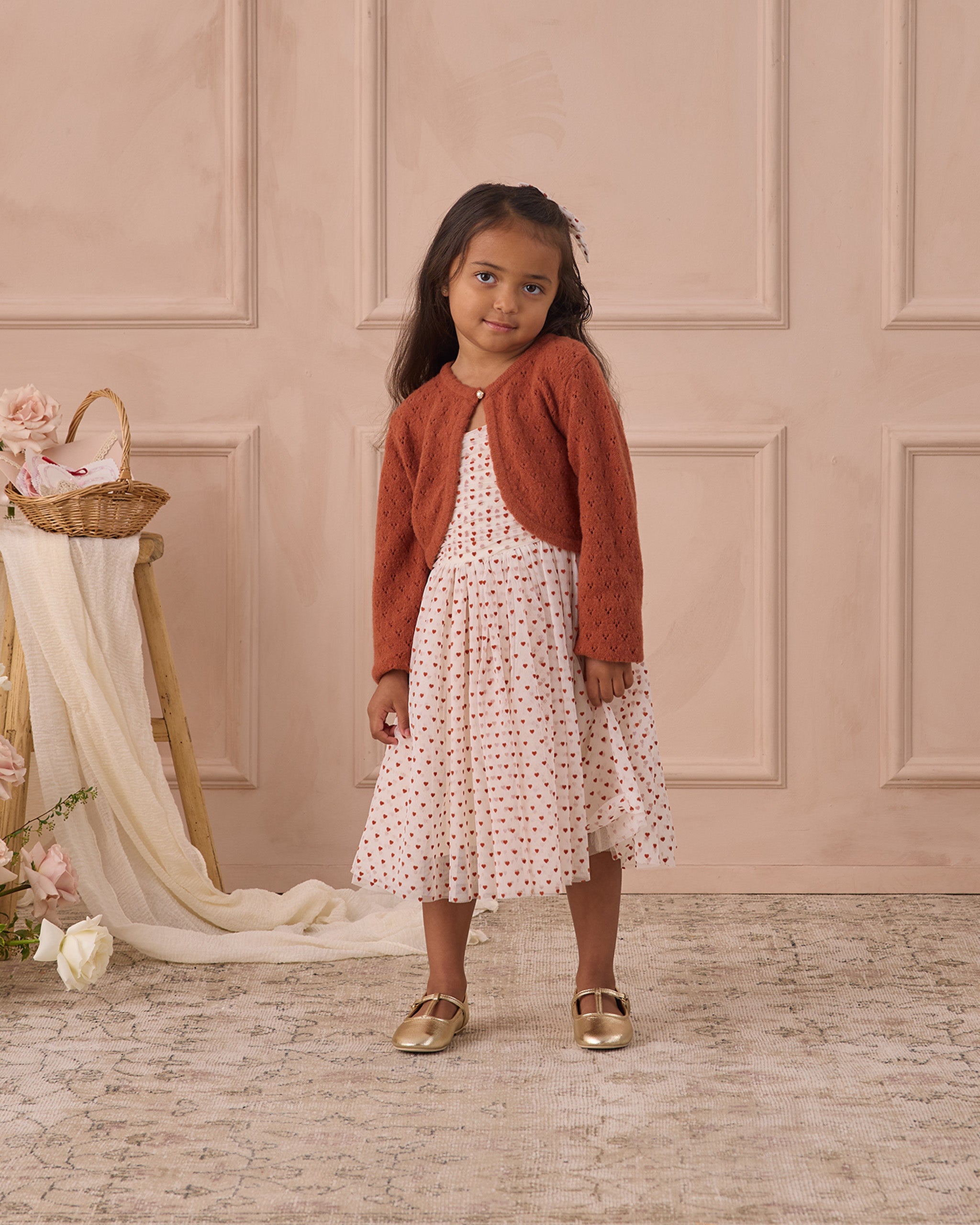 Witley Dress - Red Hearts - 6Y Witley Dress - Red Hearts - 6Y