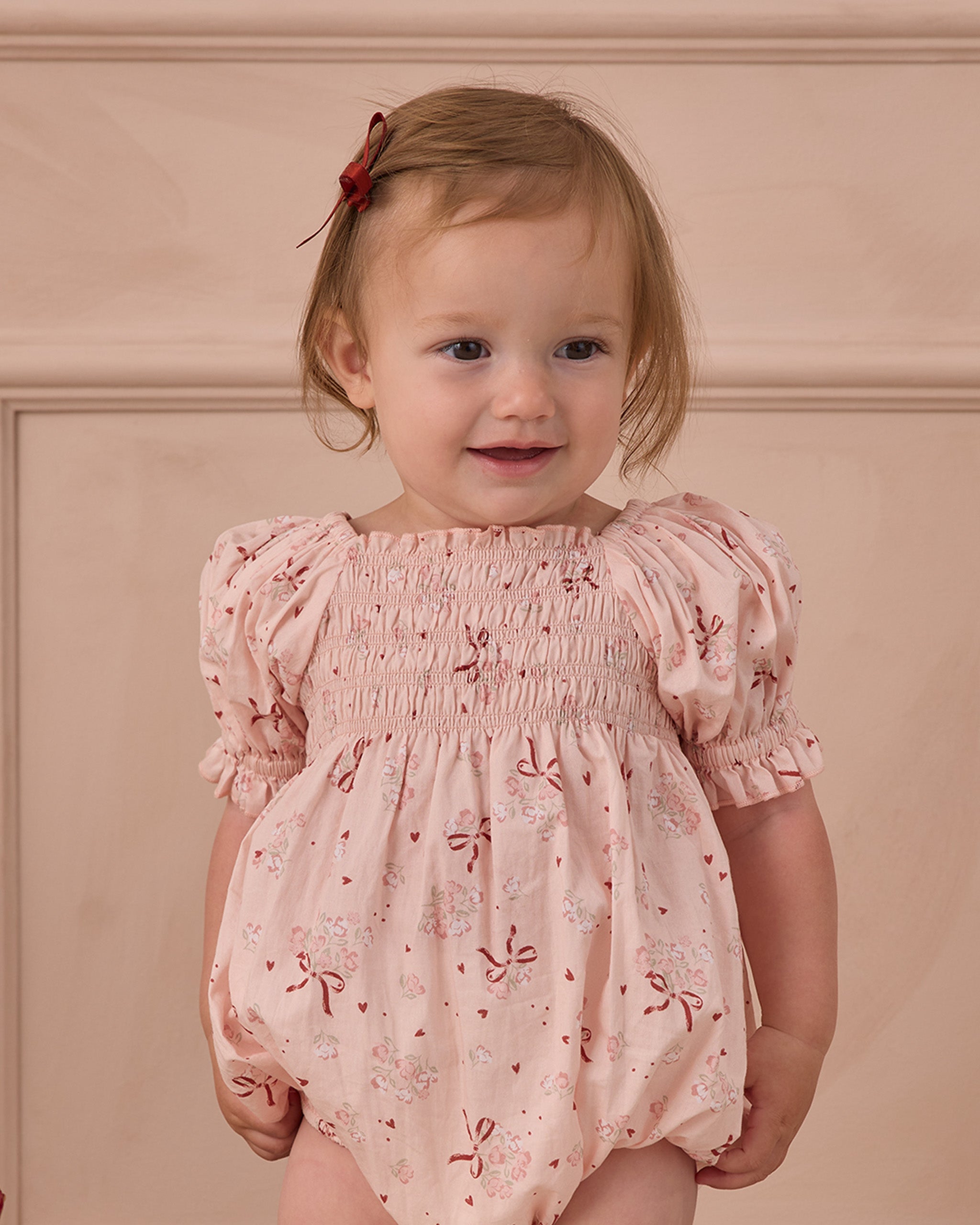 迷你缎带蝴蝶结 |腮红，红色