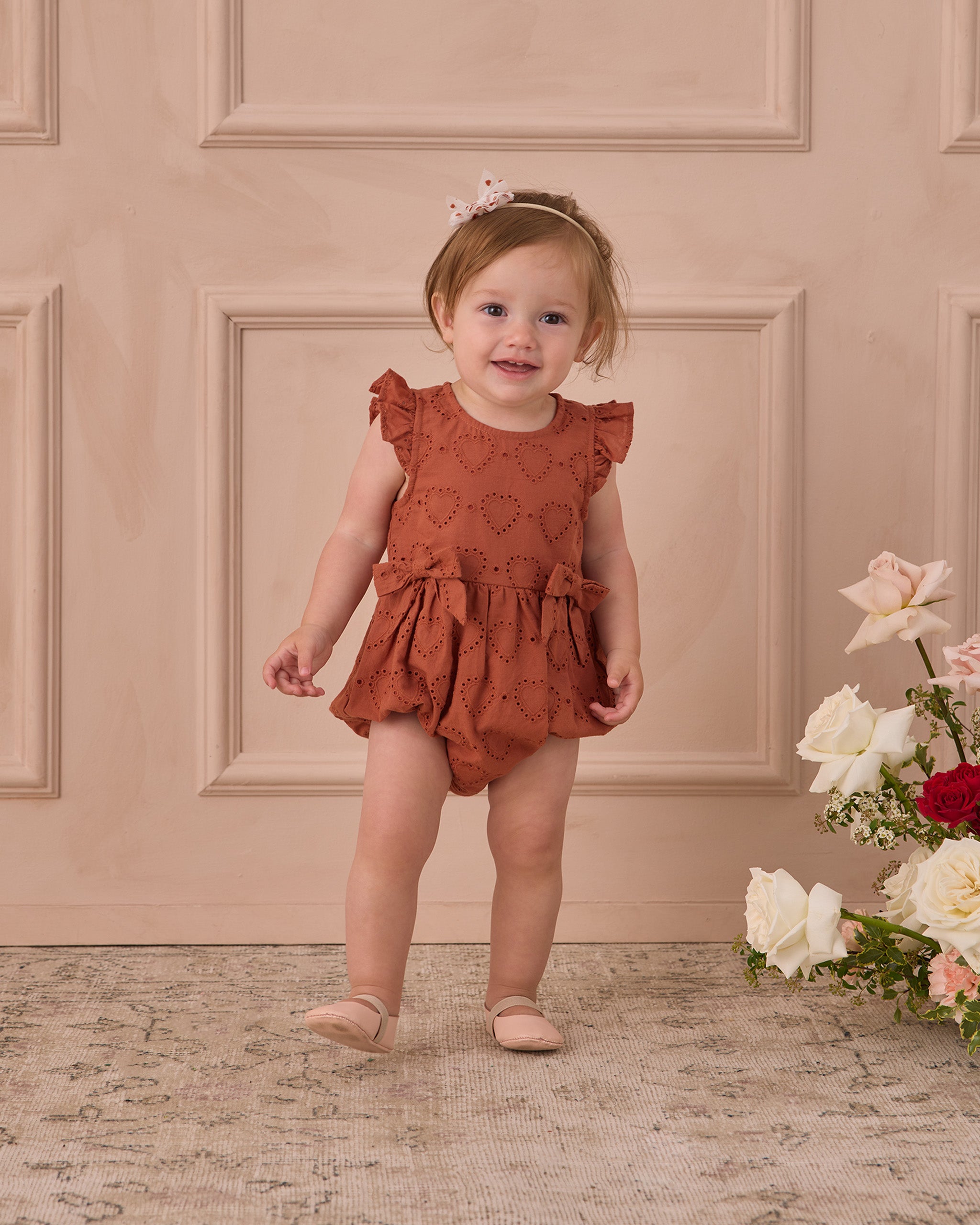 Betsy Romper Red – Noralee