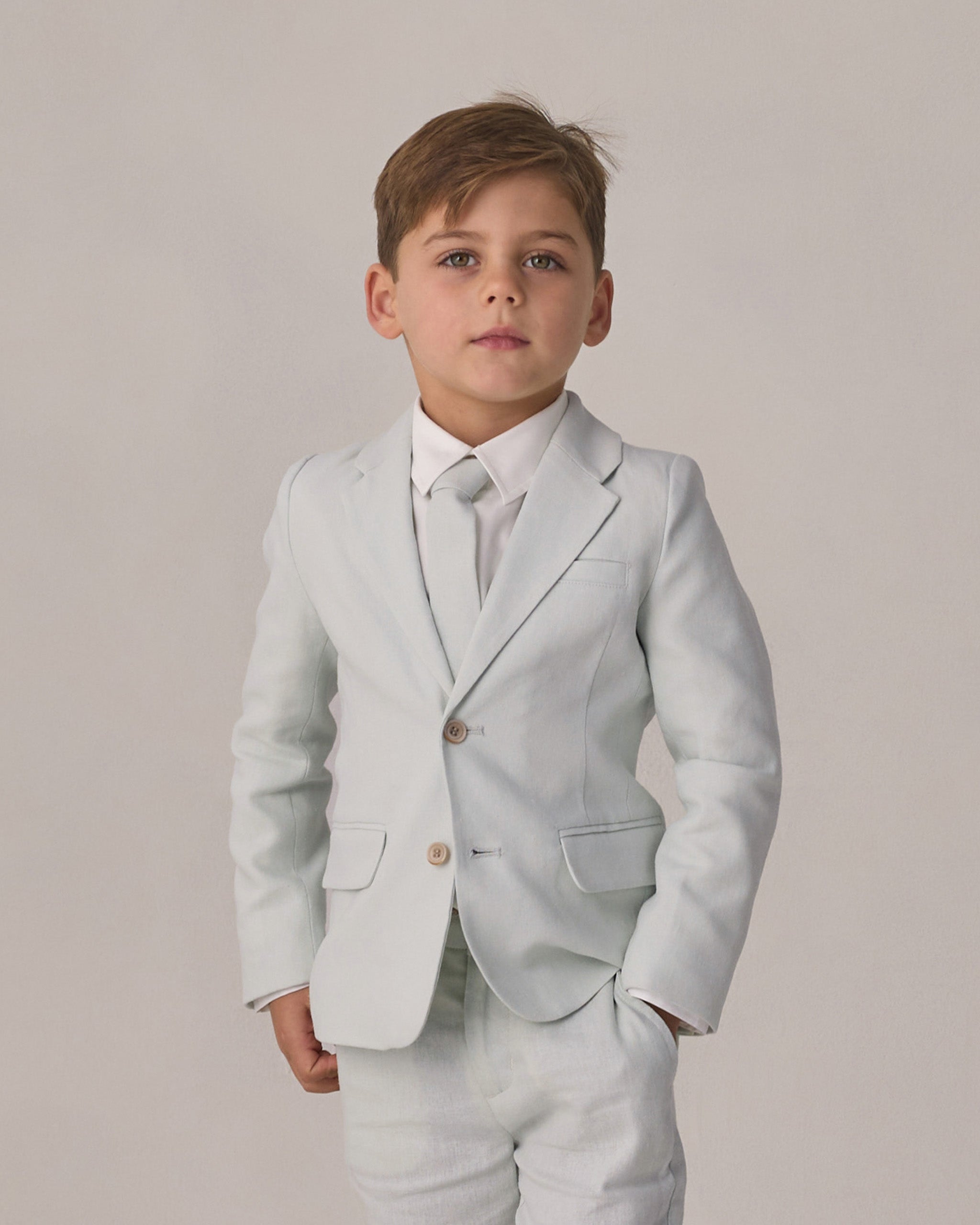 Sebastian Blazer Heathered Mist - Rylee + Cru | Kids Clothes | Trendy Baby Clothes | Modern Infant Outfits |