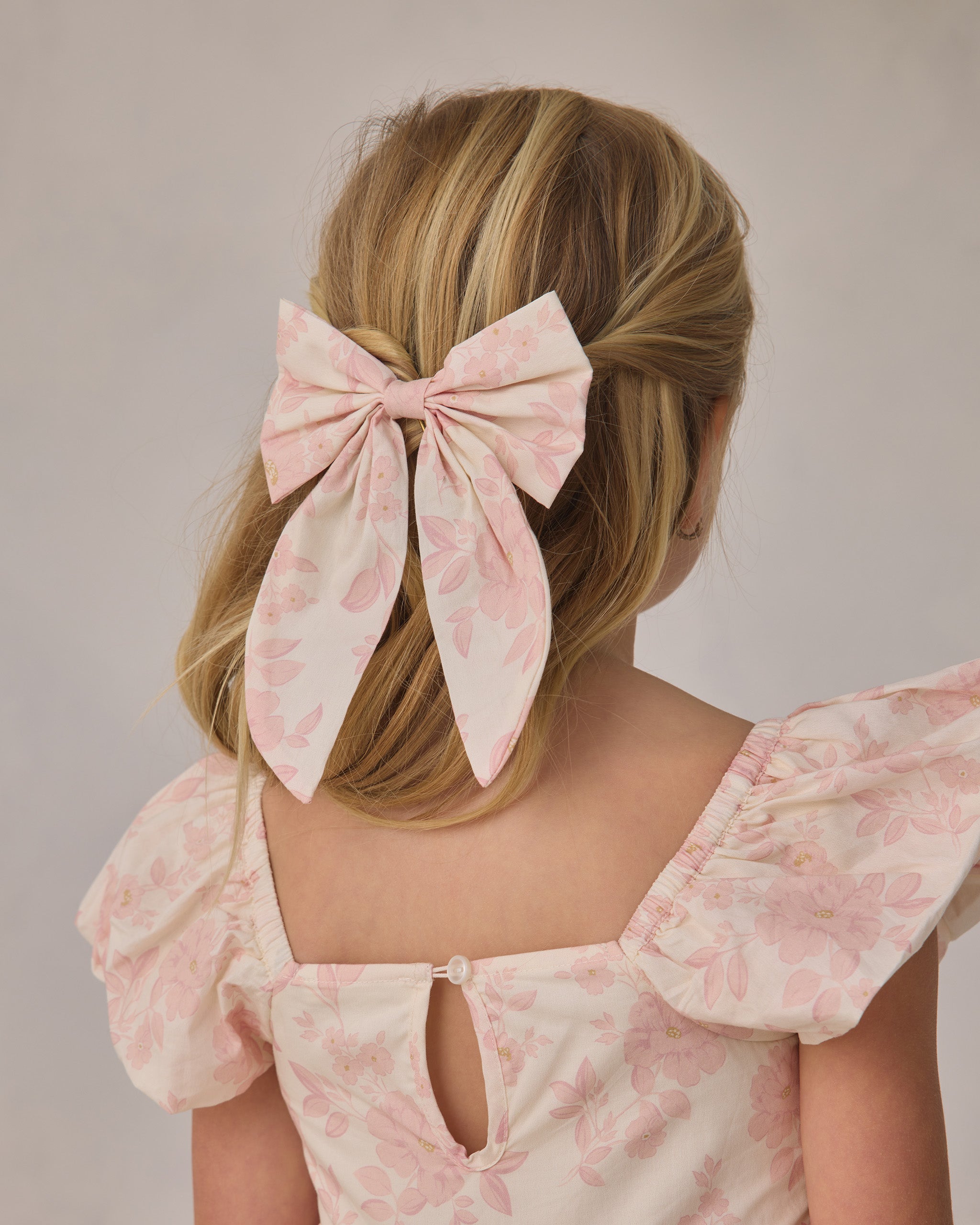 Everly Bow Blush English Rose - Rylee + Cru | Kids Clothes | Trendy Baby Clothes | Modern Infant Outfits |