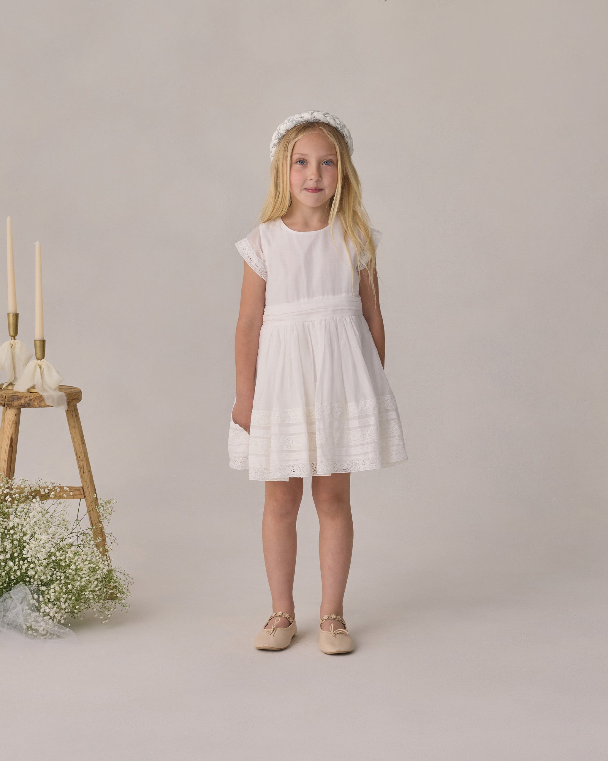 Dahlia Dress White – Noralee